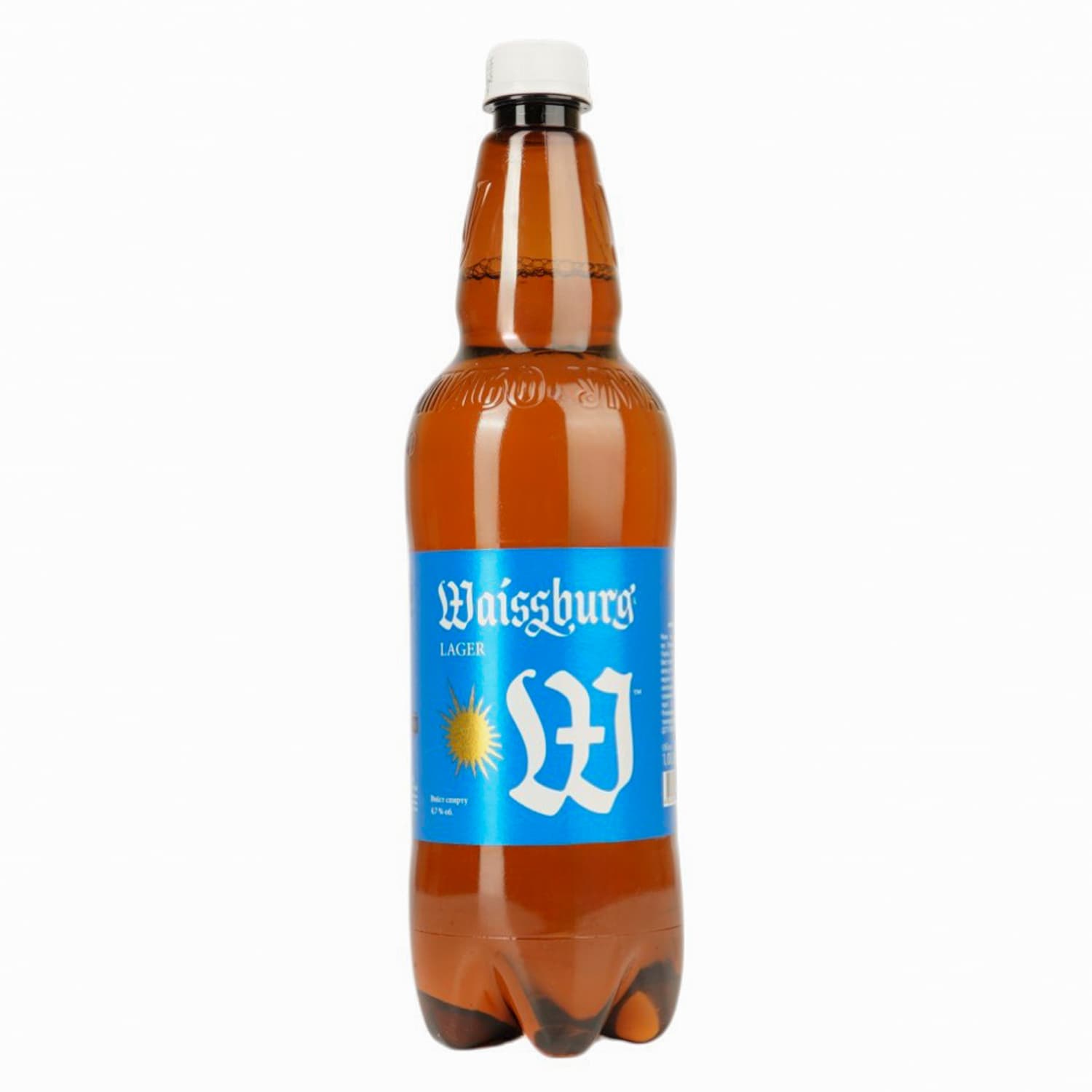 Пиво Waissburg Lager світле, 4,7%, 1 л (459005)