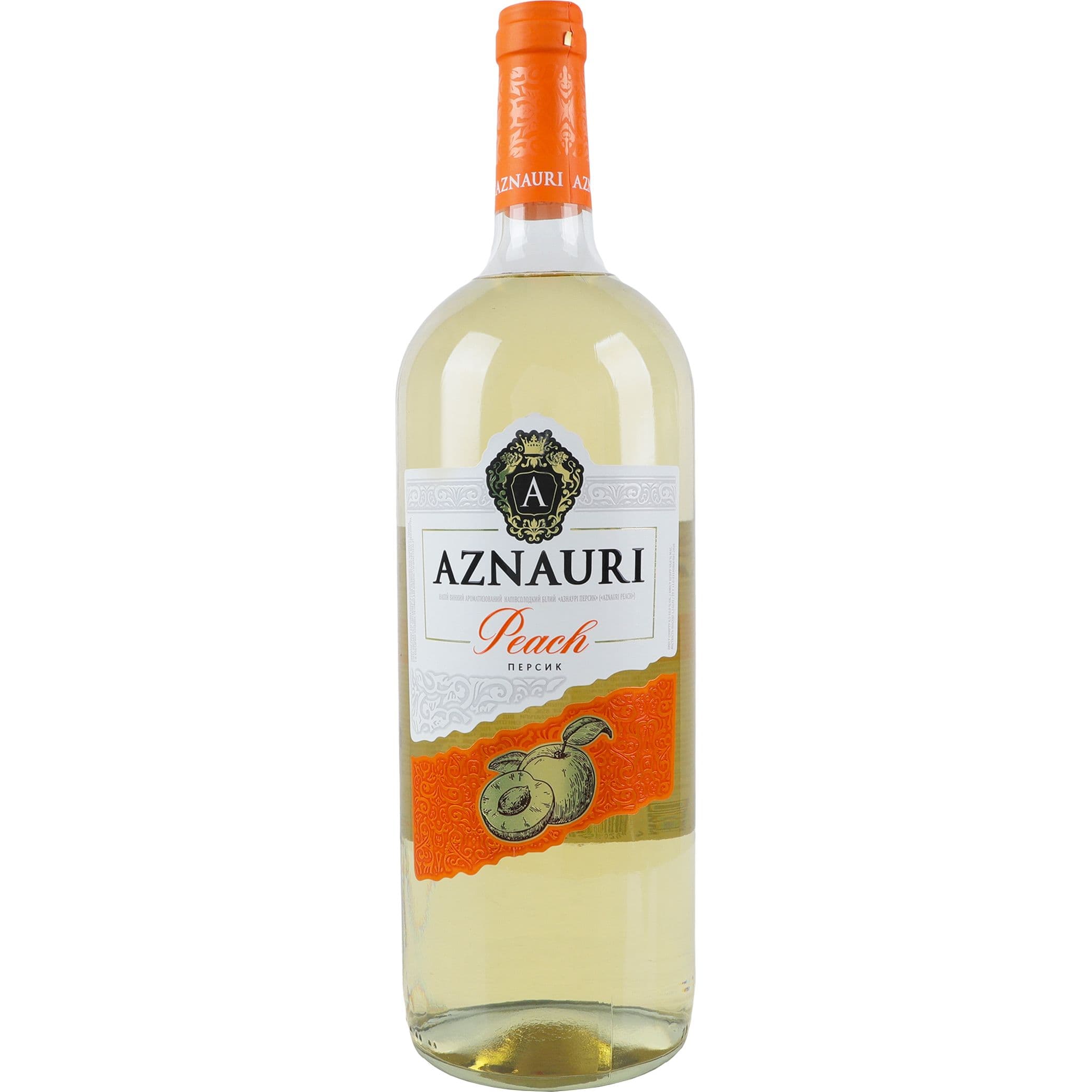 Вино AZNAURI Peach перcик біл н/сол 1.5 л