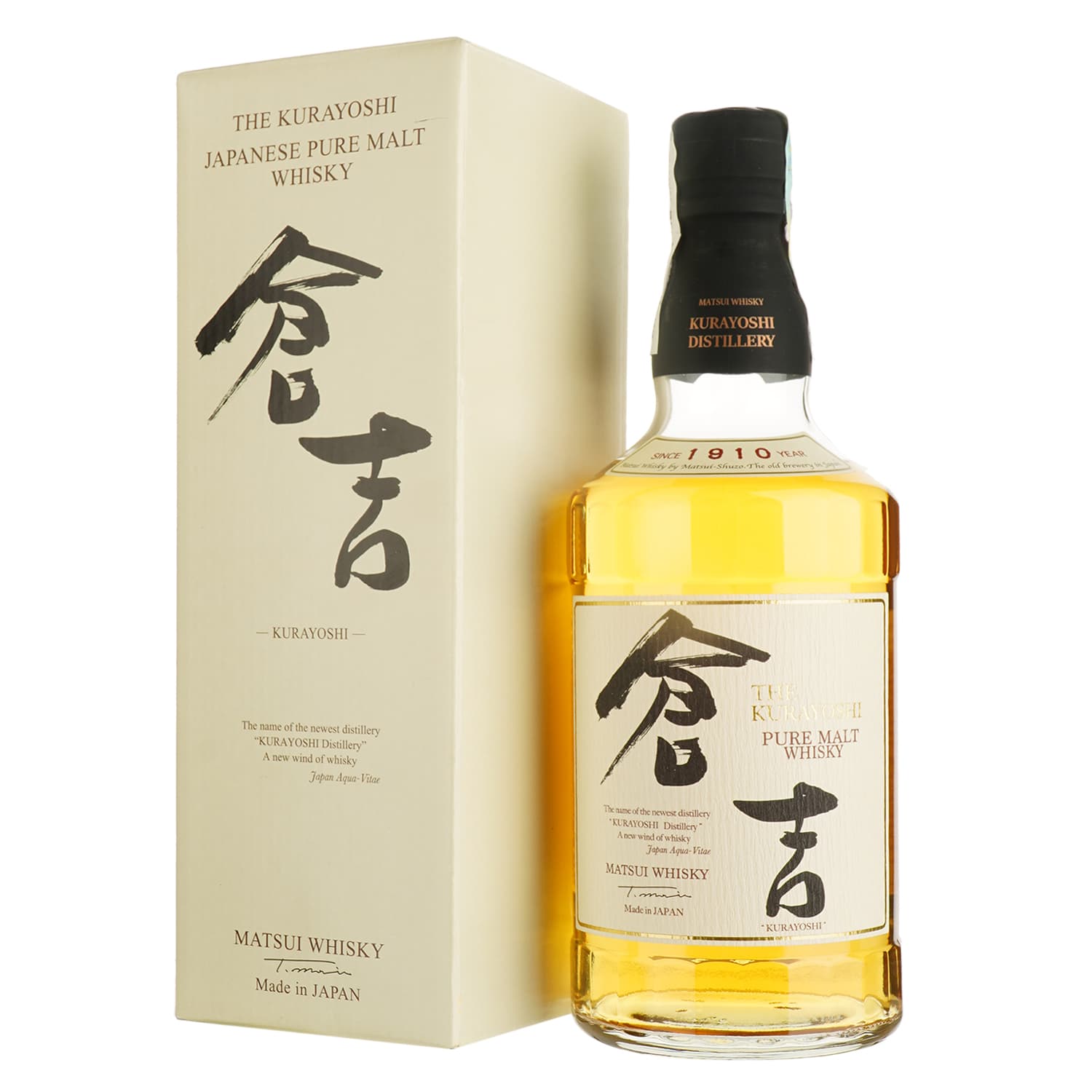 Віскі The Kurayoshi Pure Malt Tottori 43% 0.7 л