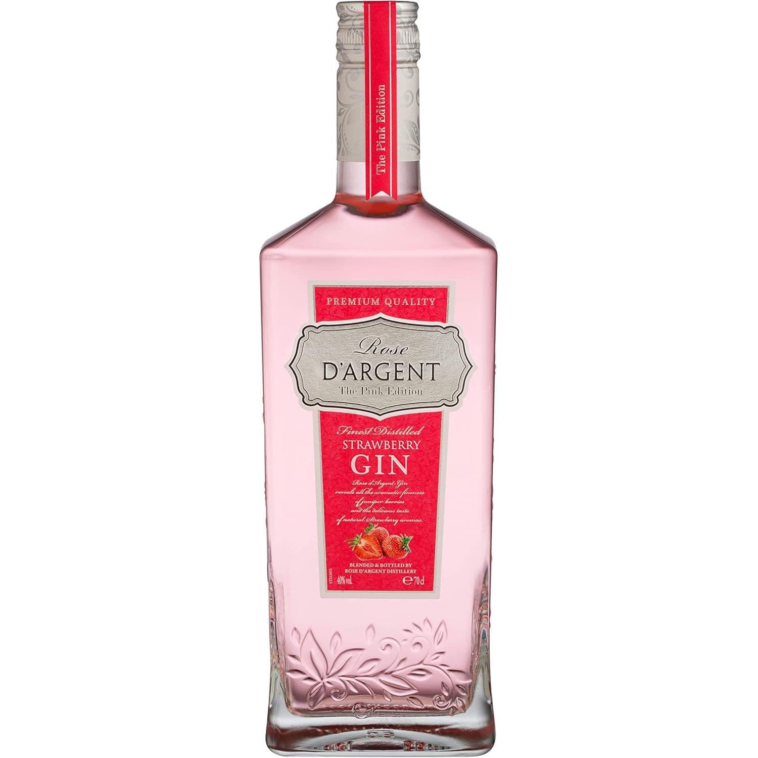 Джин D'Argent Rose Strawberry Gin 40% 0.7 л