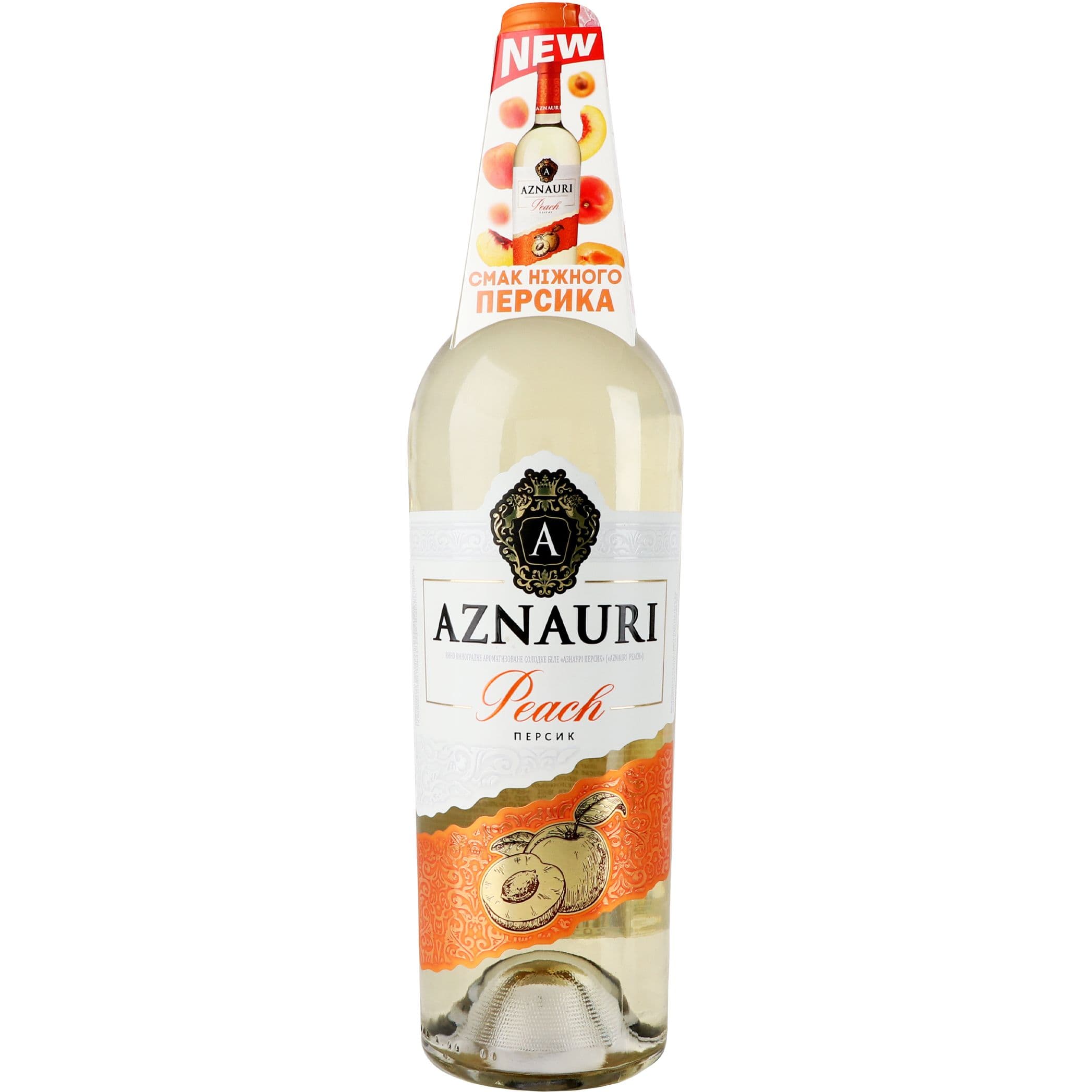 Вино AZNAURI Peach перcик біл н/сол 0.75 л