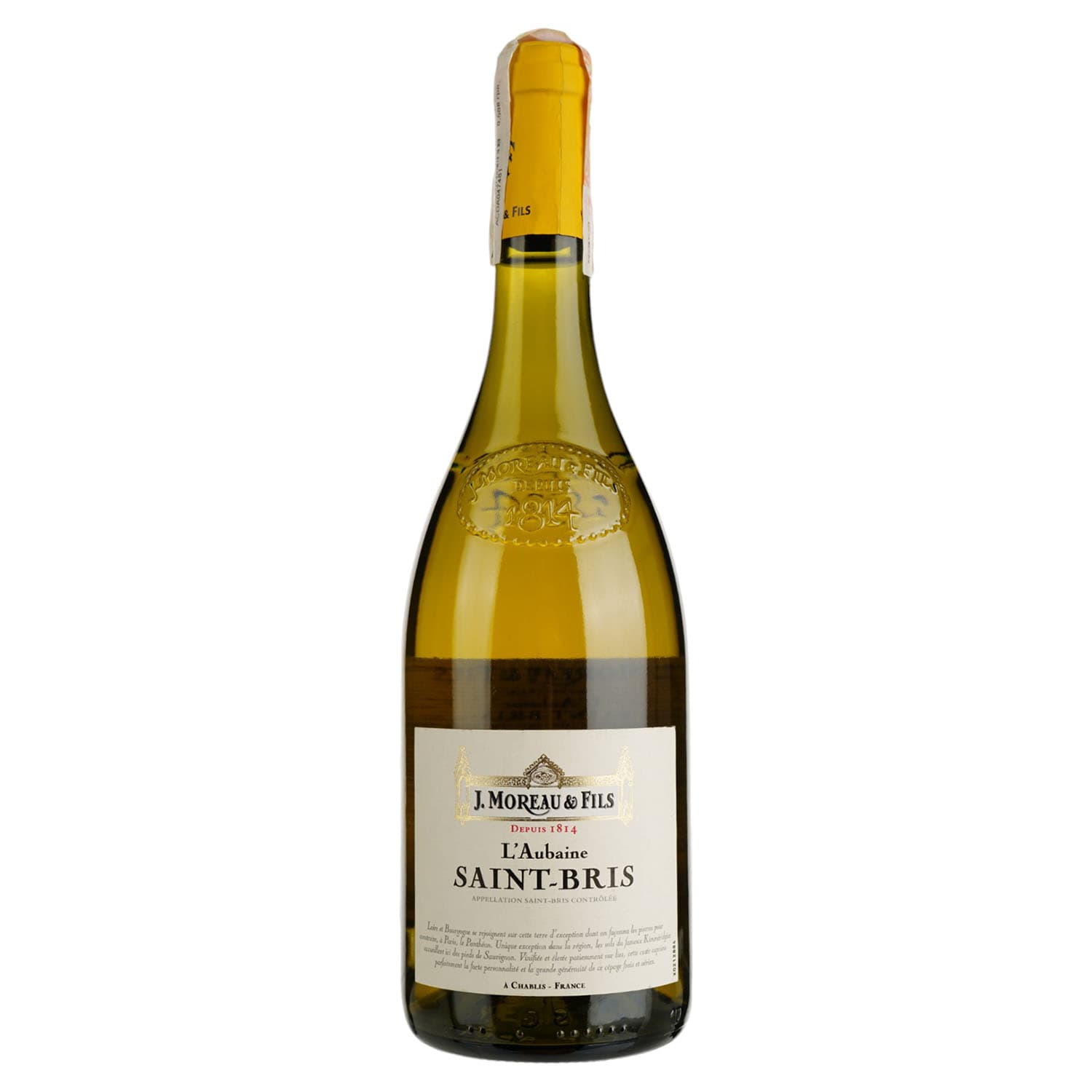 Вино J. Moreau et Fils Saint-Bris Sauvignon, біле, сухе, 12,5%, 0,75 л