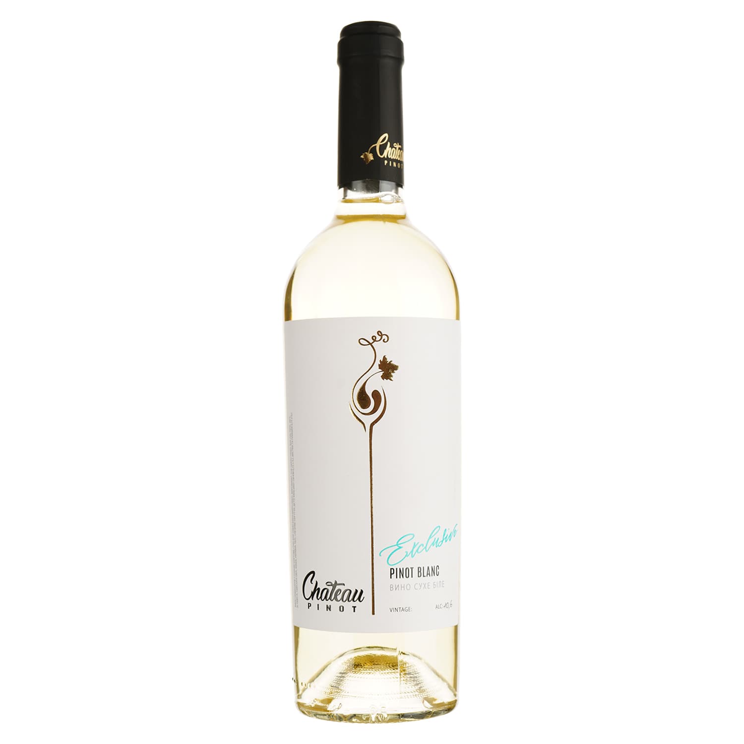 Вино Chateau Pinot Exclusive Pinot Blanc біле сухе 0.75 л
