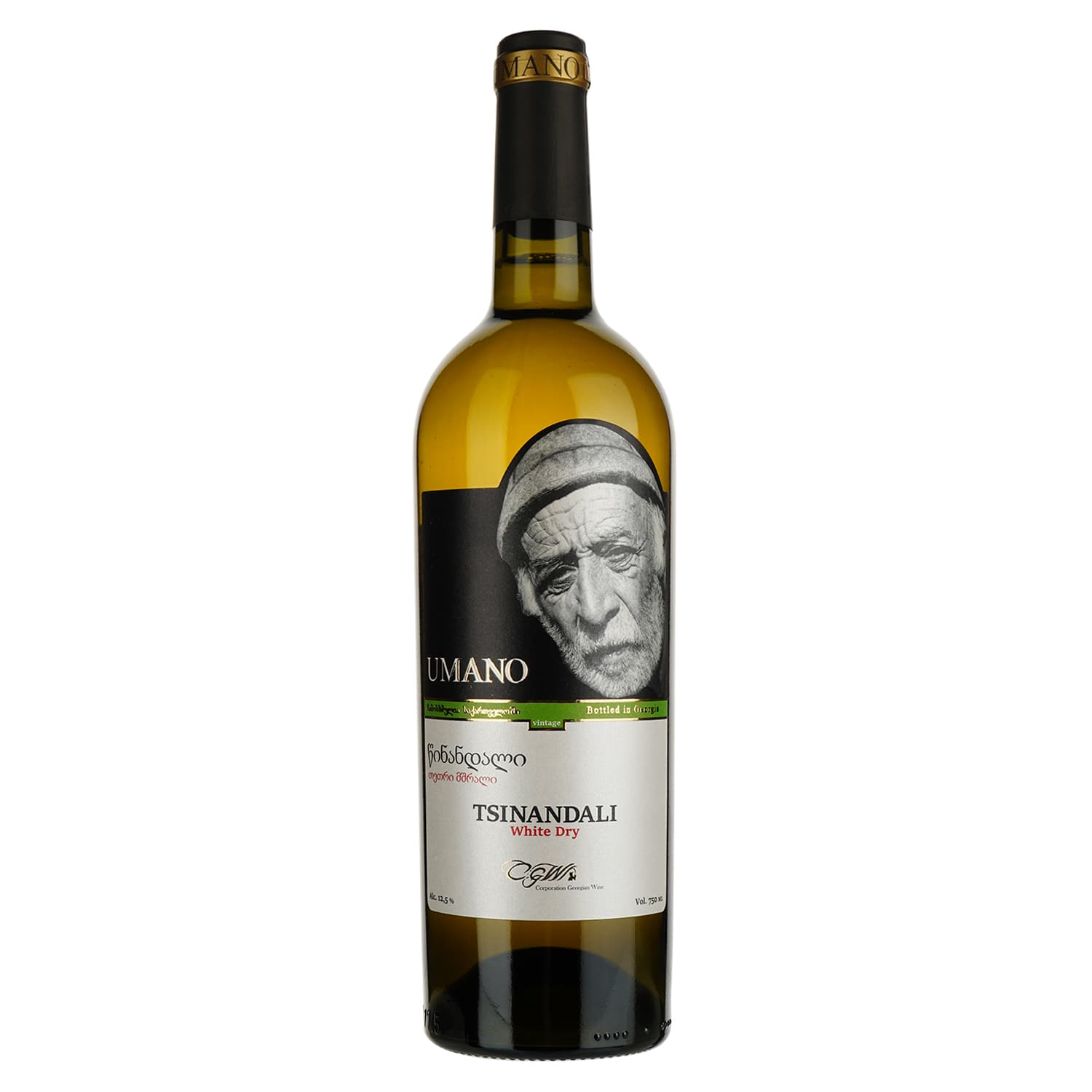 Вино Umano Tsinandali, біле, сухе, 0,75 л