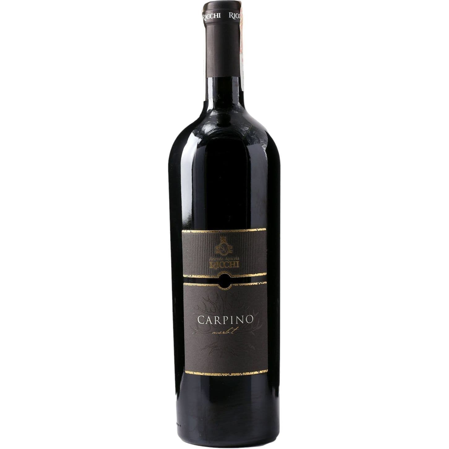 Вино Ricchi Carpino Merlot Garda DOC червоне сухе 0.75 л