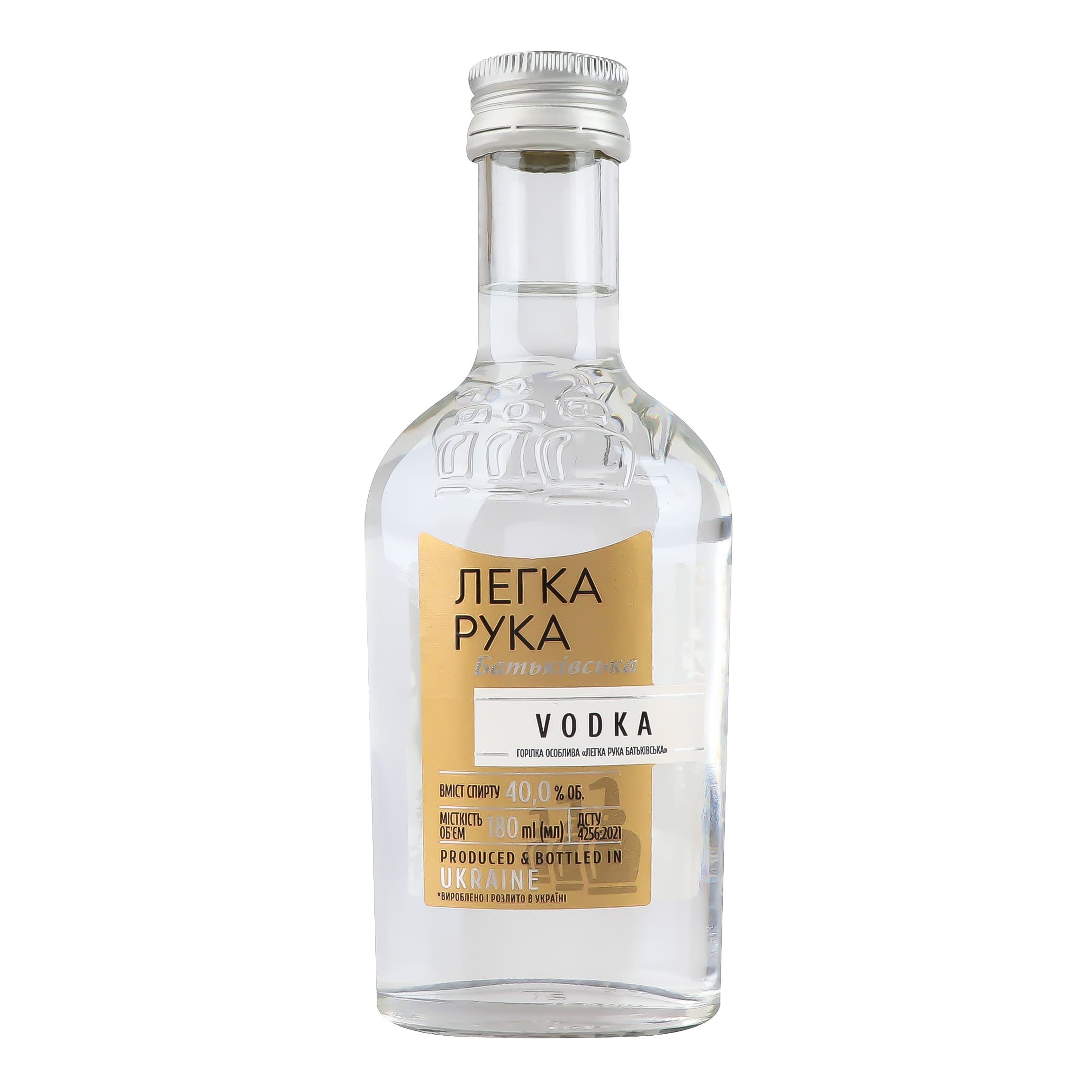 Горілка особлива Легка Рука Батьківська40% 0.18 л