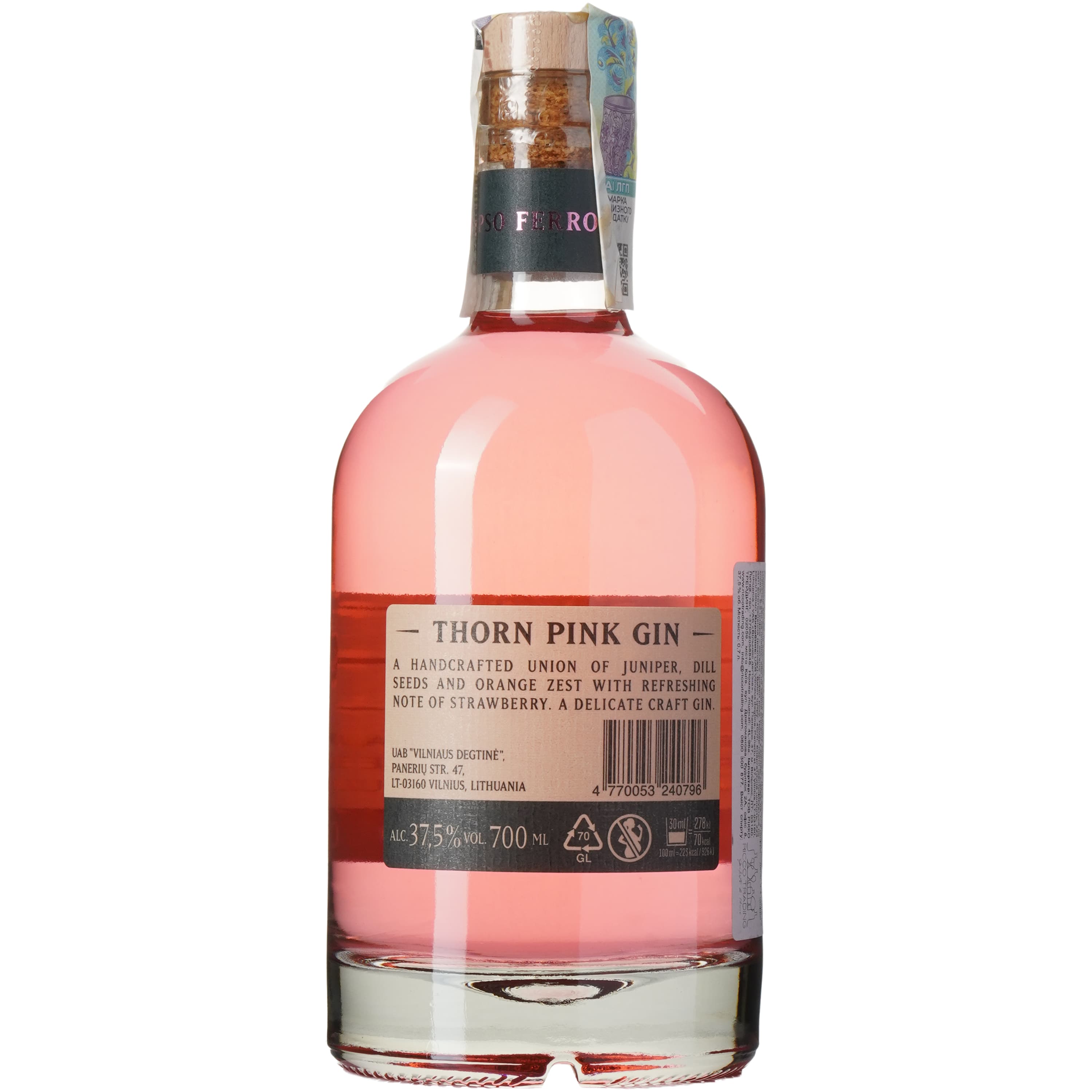 Джин Thorn Pink 37.5% 0.7 л (4770053240796)