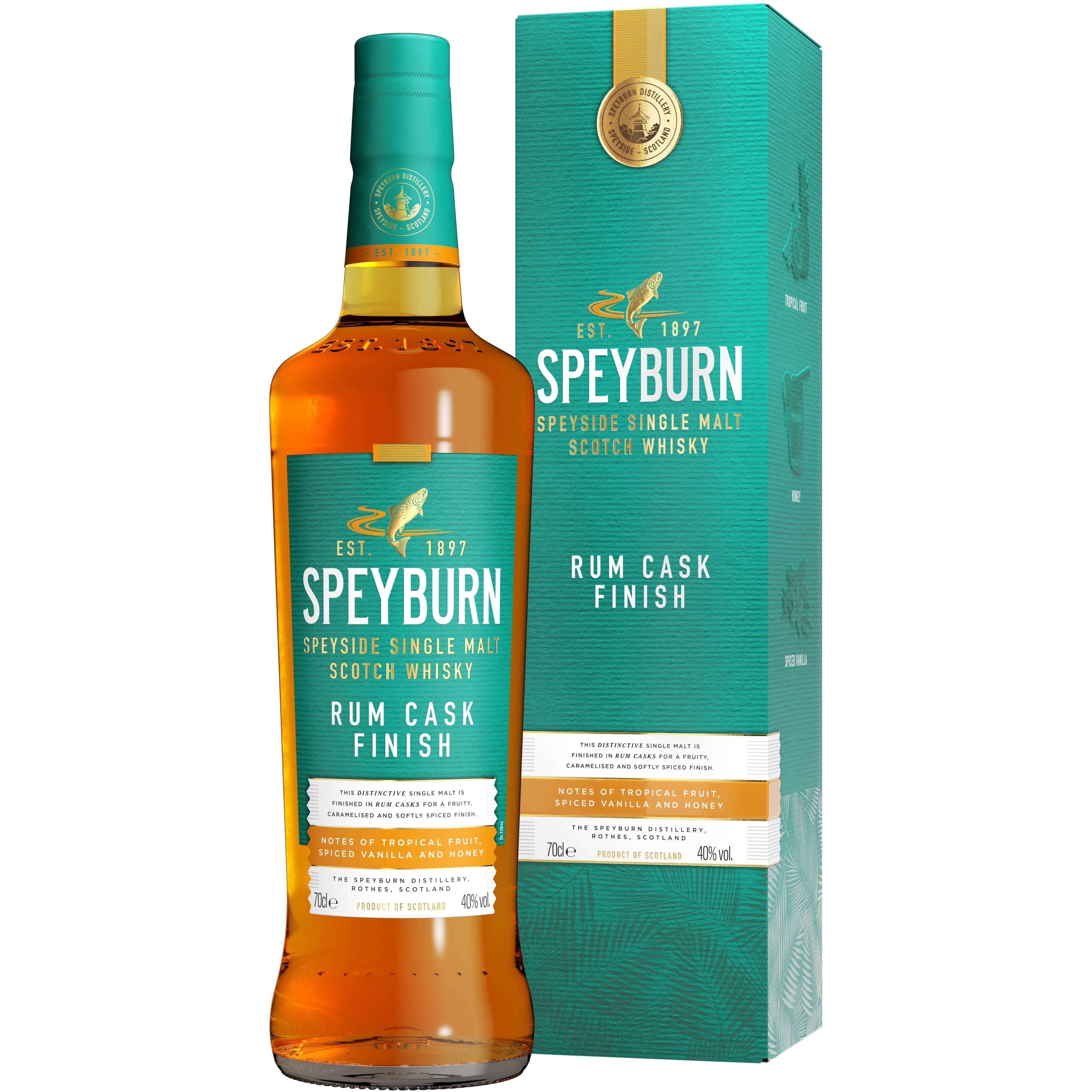 Віскі Speyburn Rum Cask Finish Single Malt Scotch Whisky 40% 0.7 л в подарунковій упаковці