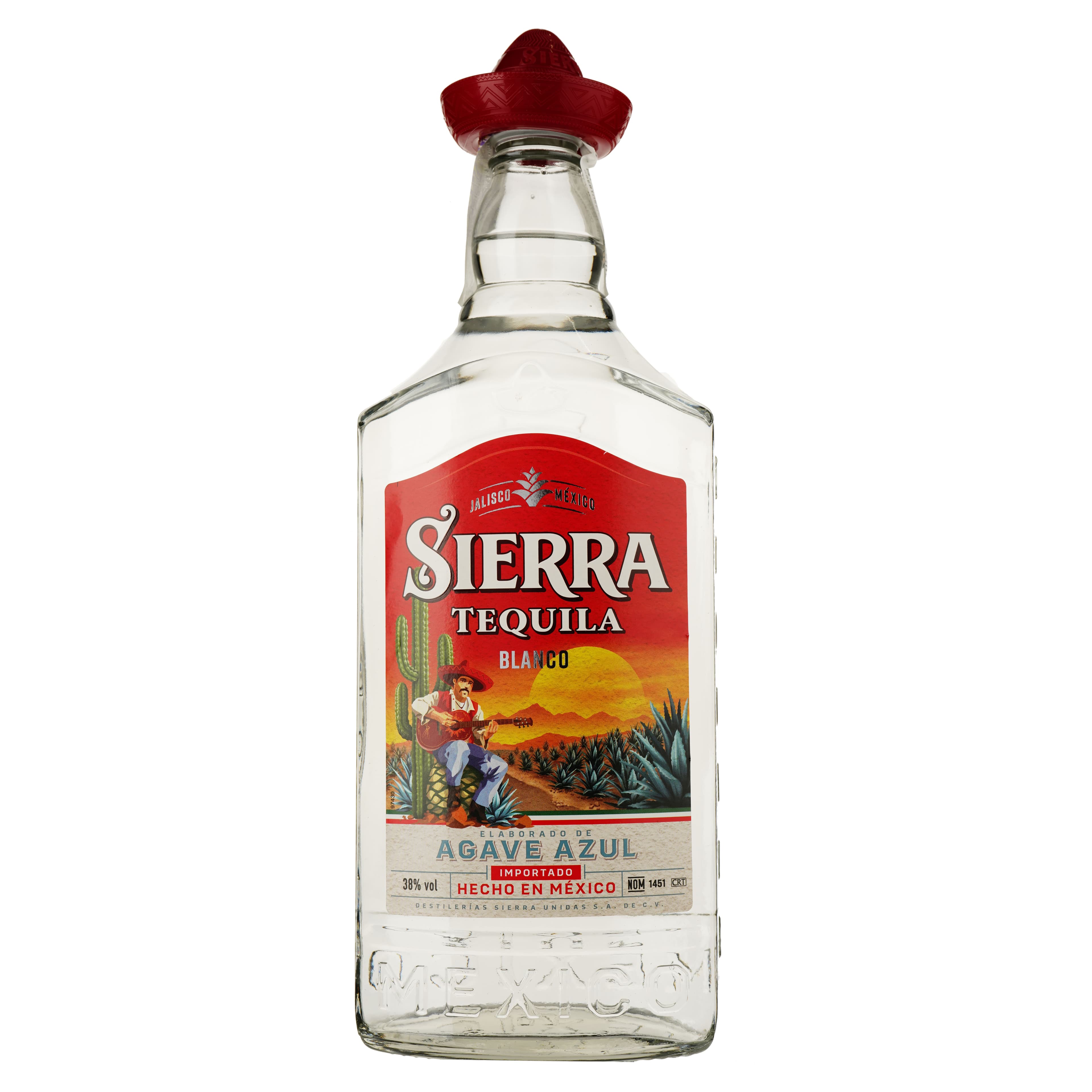 Упаковка текіли Sierra Blanco 35% 6 л (1 л х 6 шт.)