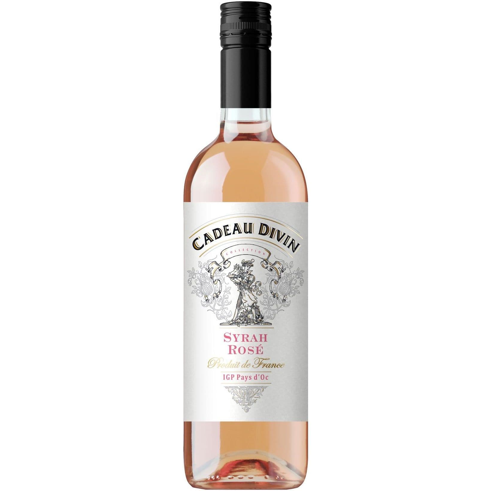 Вино Cadeau Divin Syrah Rose IGP Pays d'Oc рожеве сухе 0.75 л