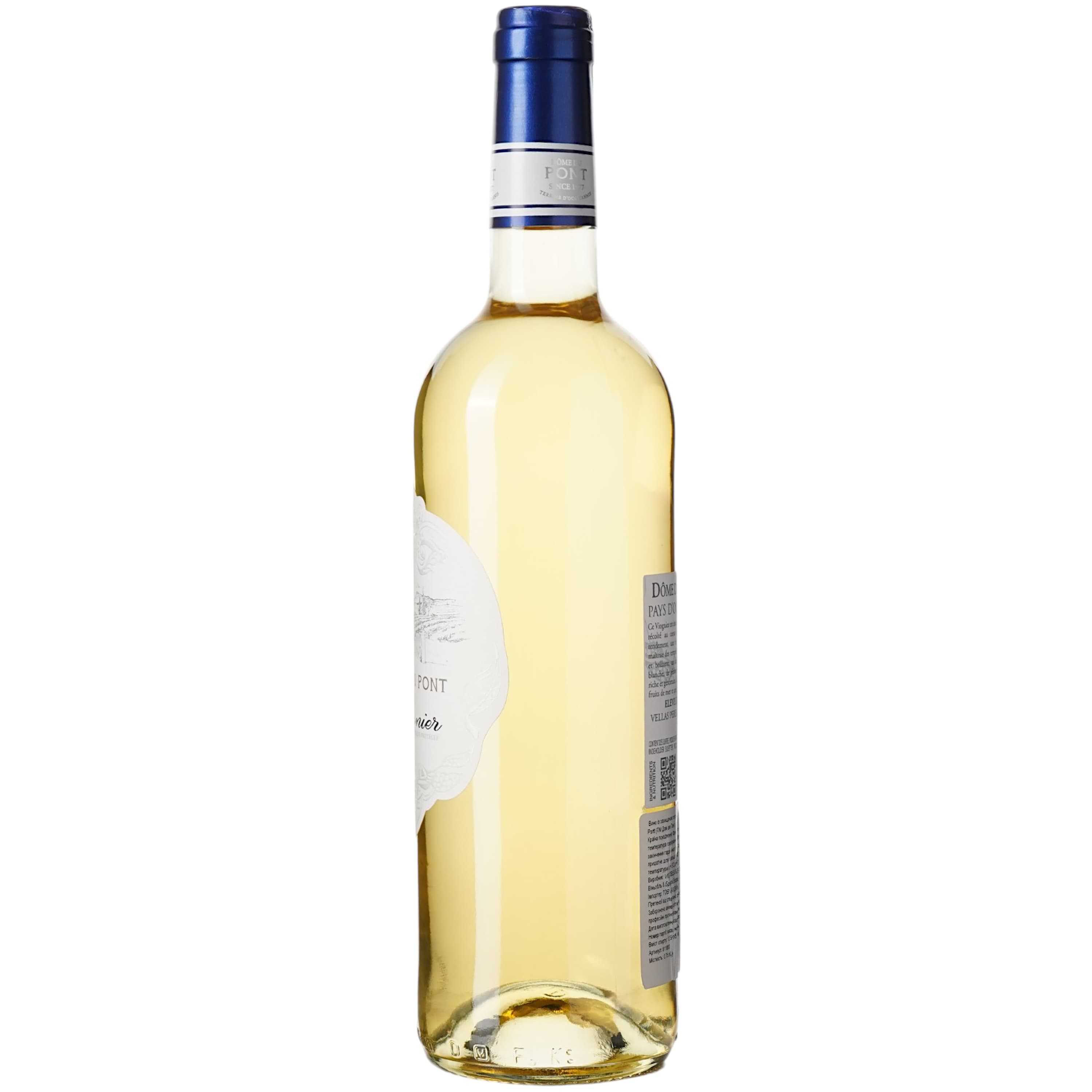 Вино Dome du Pont Viognier Blanc IGP Pays D'Oc, біле, сухе, 0,75 л