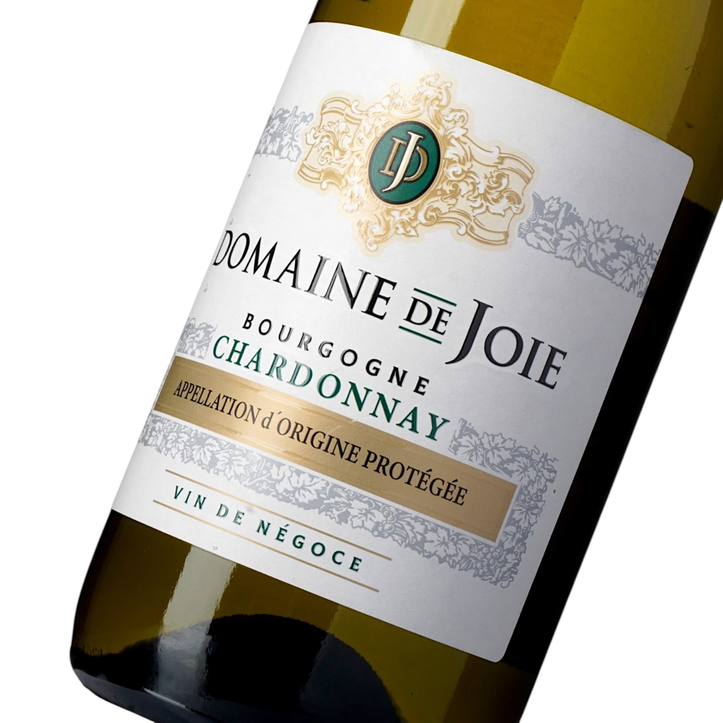 Вино Domaine de Joie Bourgogne Chardonnay AOC біле сухе 0.75 л
