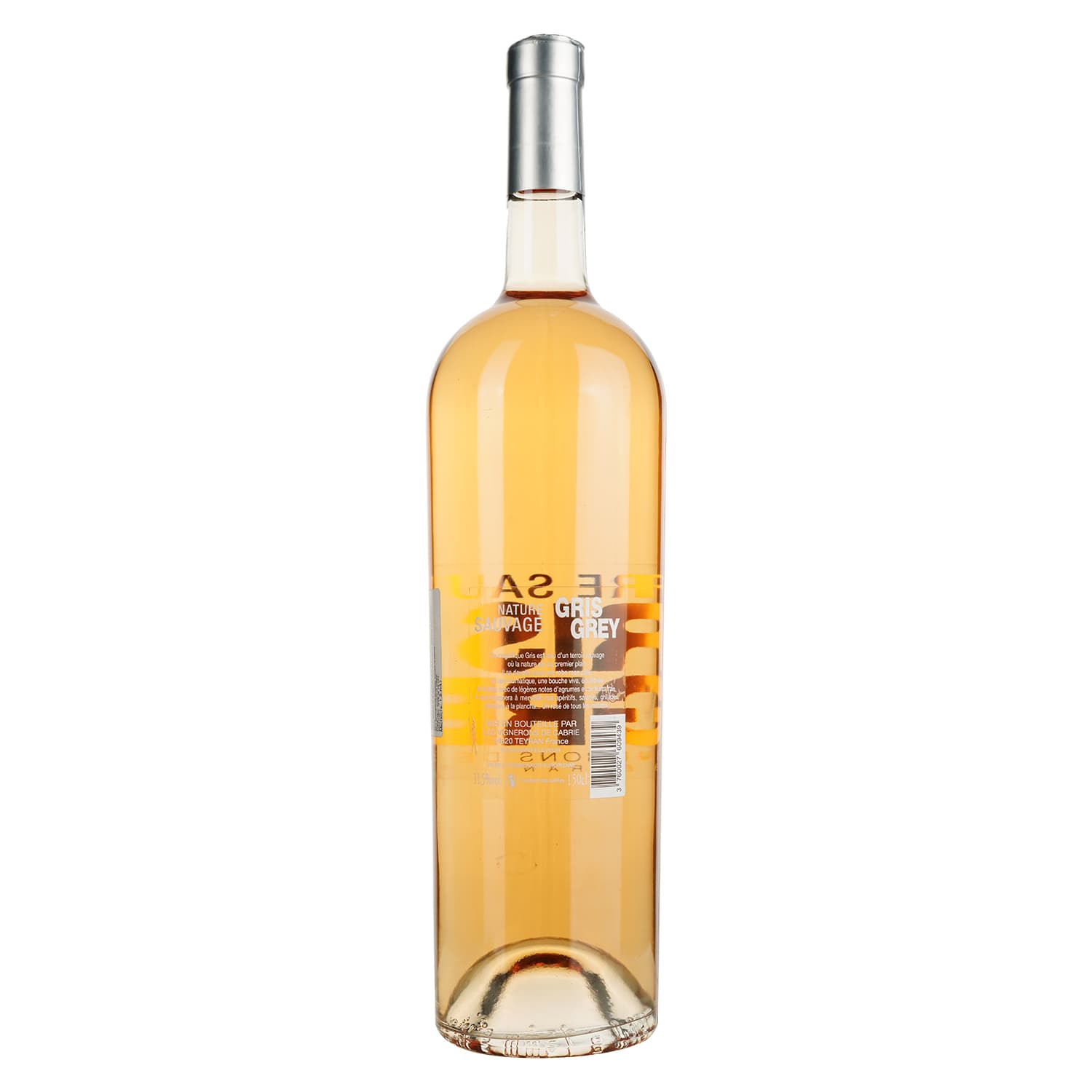 Вино Nature Sauvage Gris Grey Rose VDT, рожеве, сухое 1,5 л