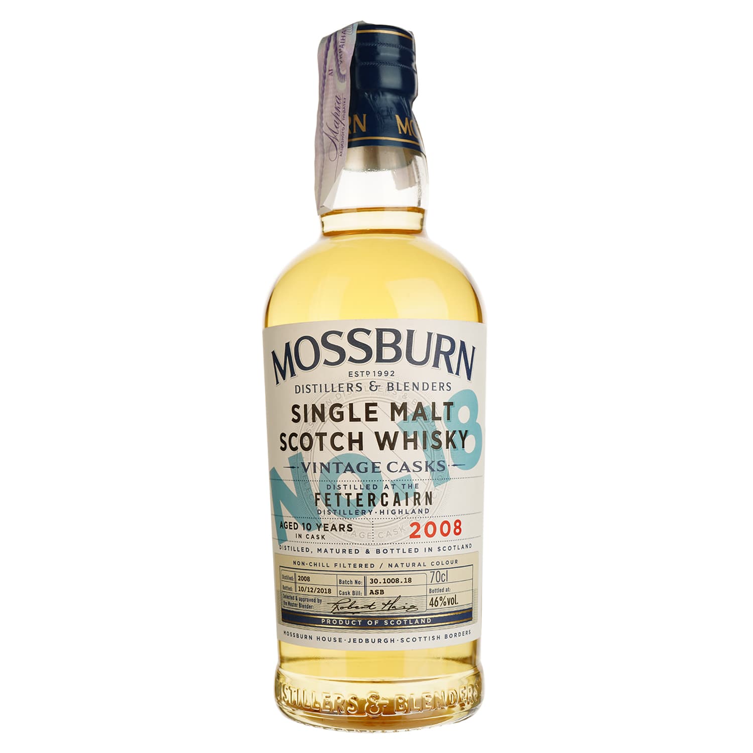Віскі Mossburn Vintage Casks No18 Fettercairn 10 років, 46%, 0,7 л