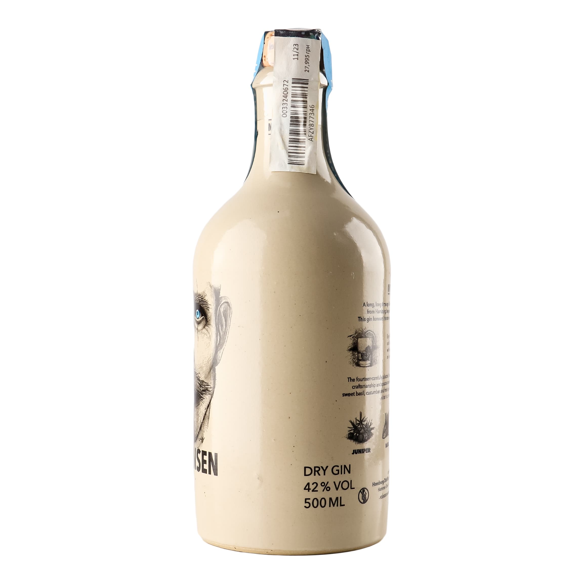 Джин Knut Hansen Dry Gin 42% 0.5 л
