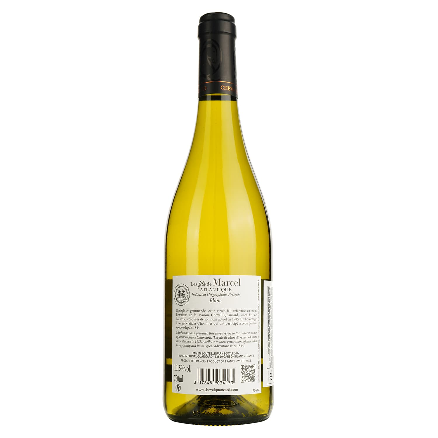 Вино Les Fils de Marcel Sauvignon Atlantique Vin de Pays біле сухе 0.75 л
