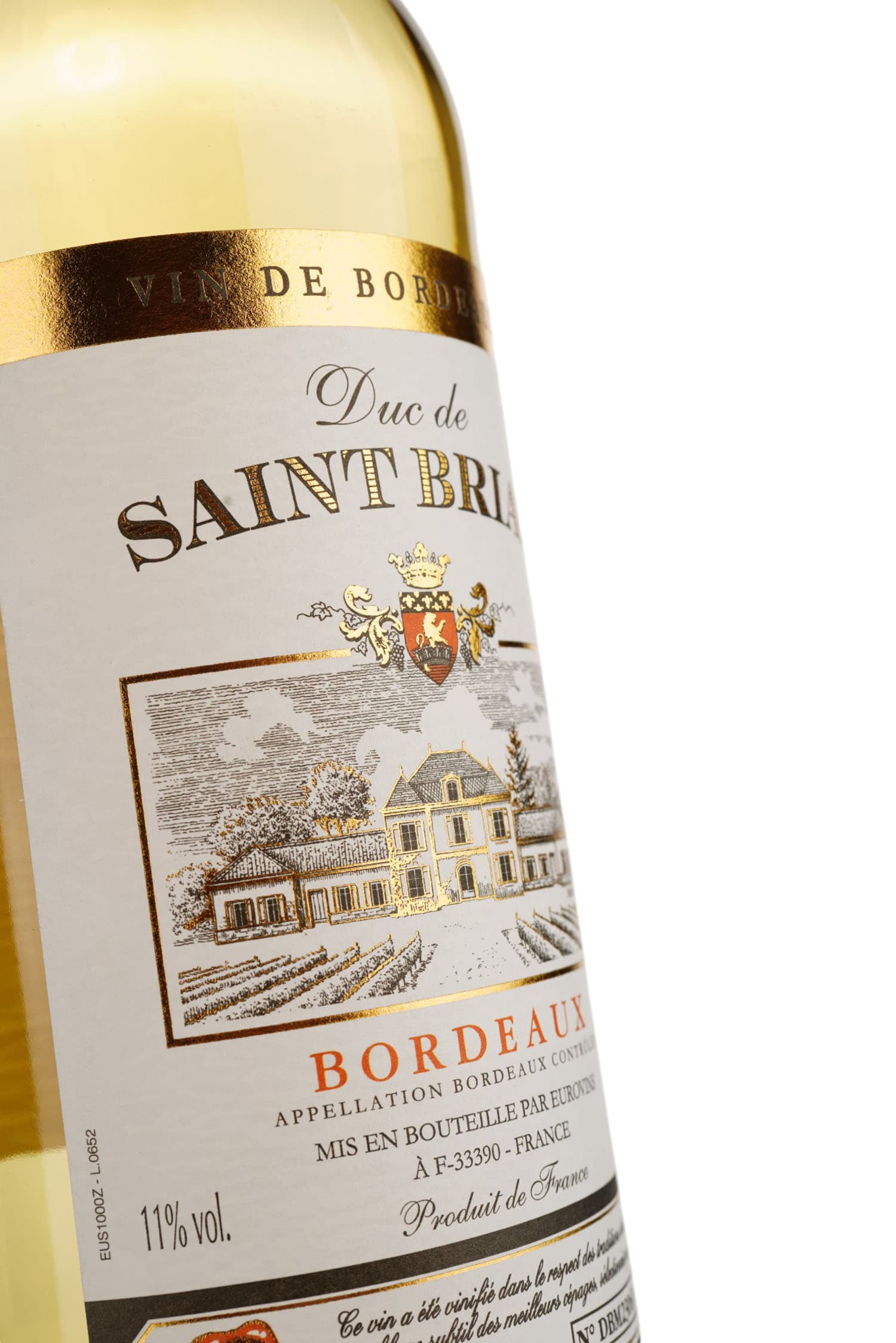 Вино Duc de Saint Brian Bordeaux Blanc, біле, напівсолодке, 0,75 л