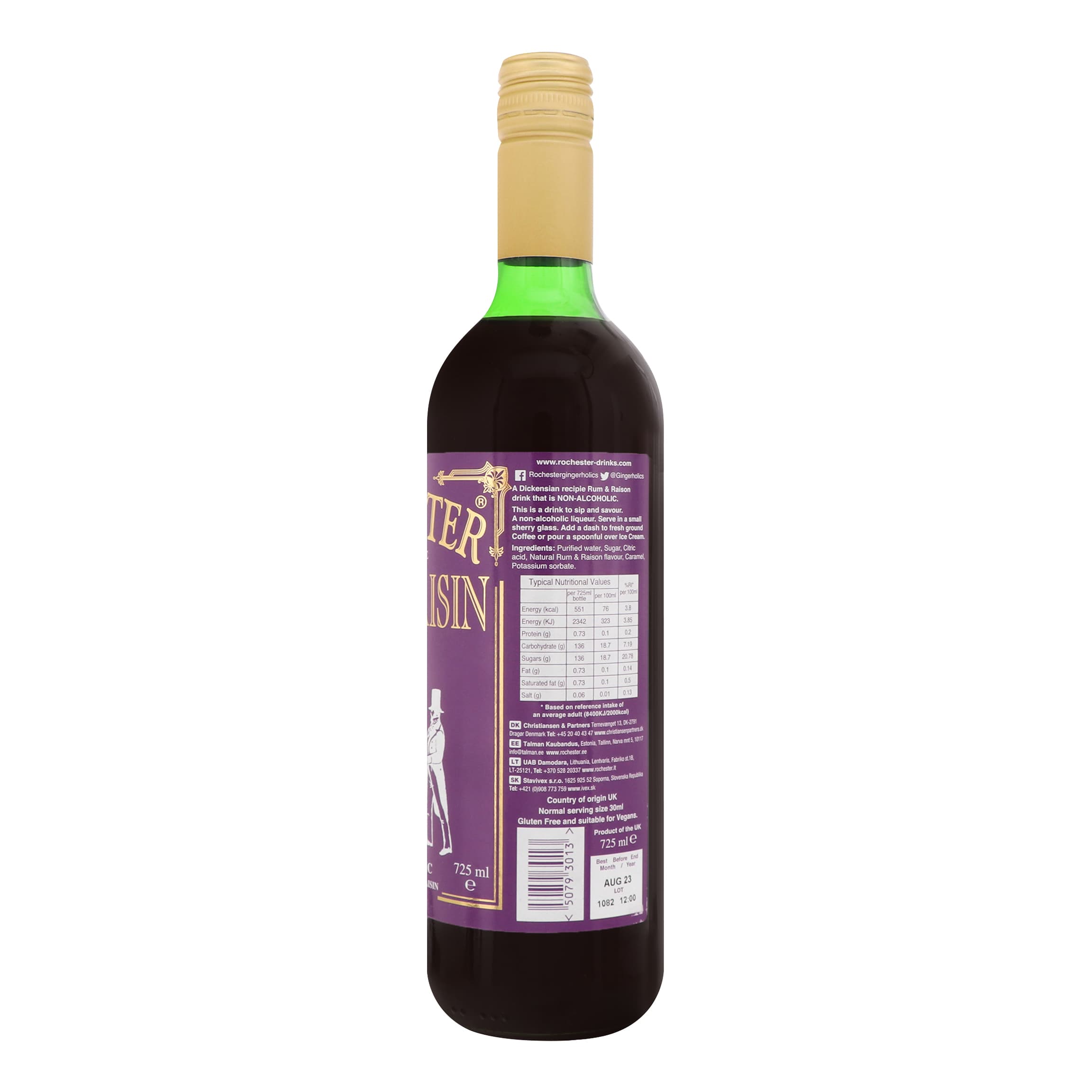 Ром безалкогольний Rochester Rum and Raisin 0.725 л