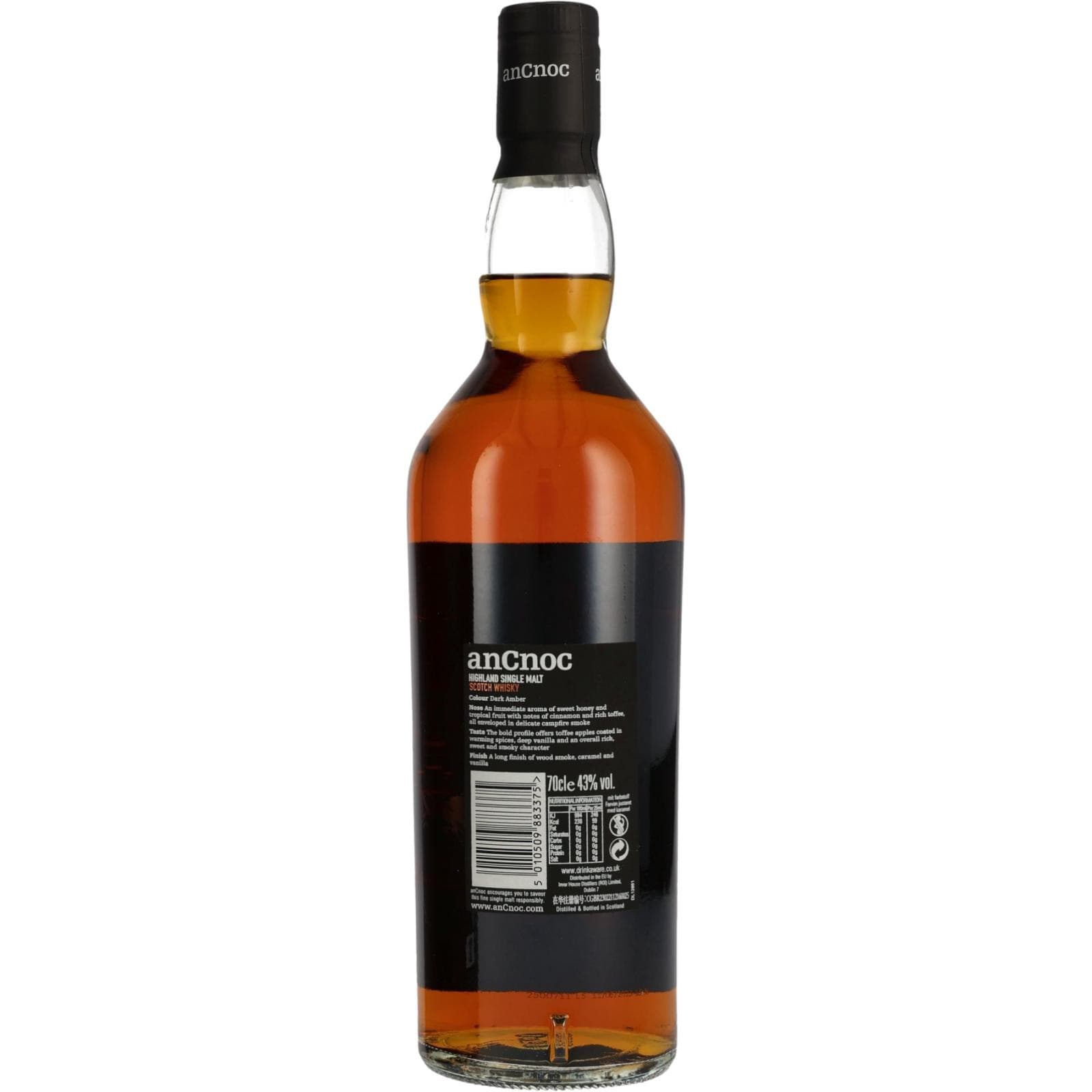 Віскі anCnoc Highland Single Malt в подарунковій упаковці 43% 0.7 л