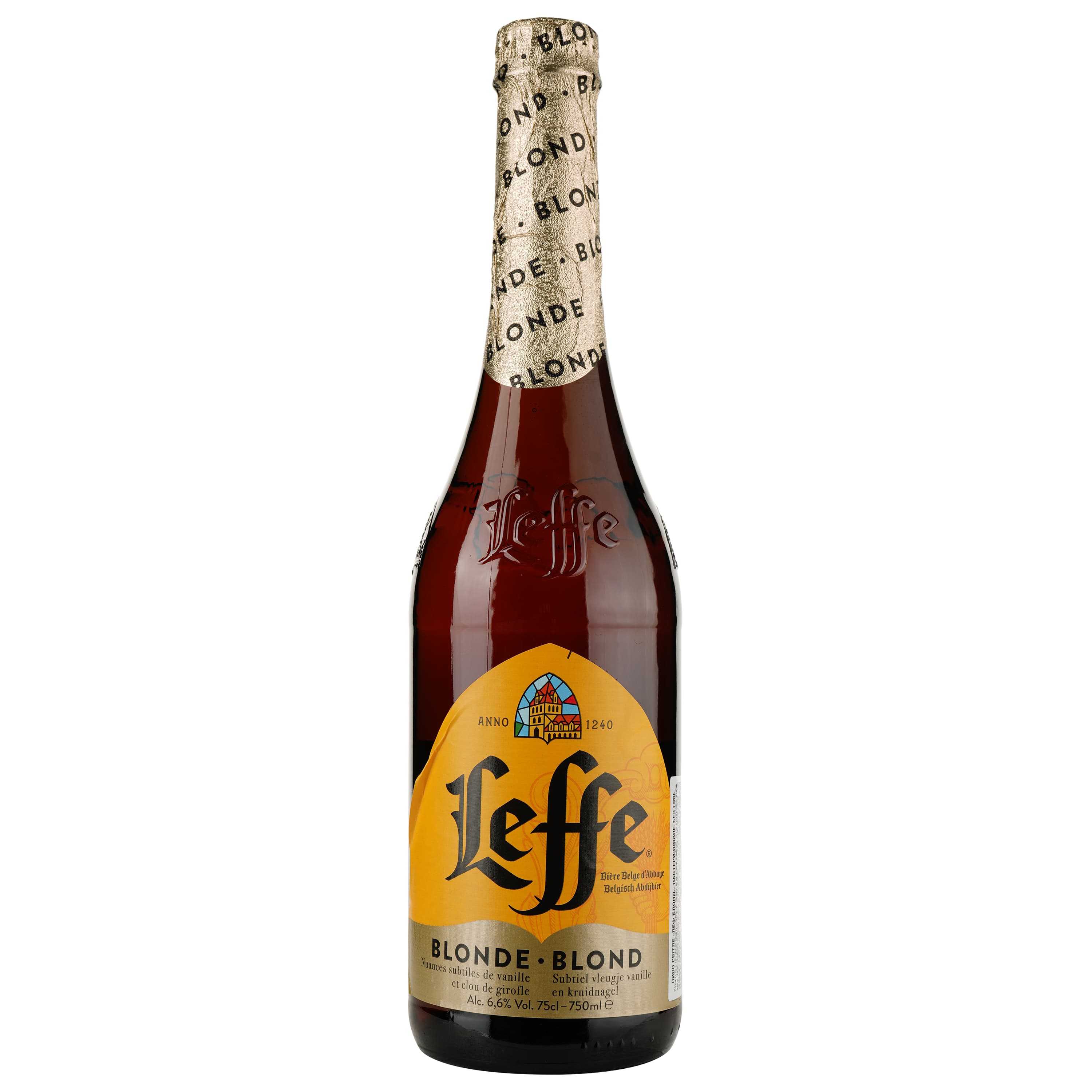 Набір пива Leffe: Blonde, світле, 6,4%, 0,75 л + Brune, темне, 6,5%, 0,75 л + келих (755151)