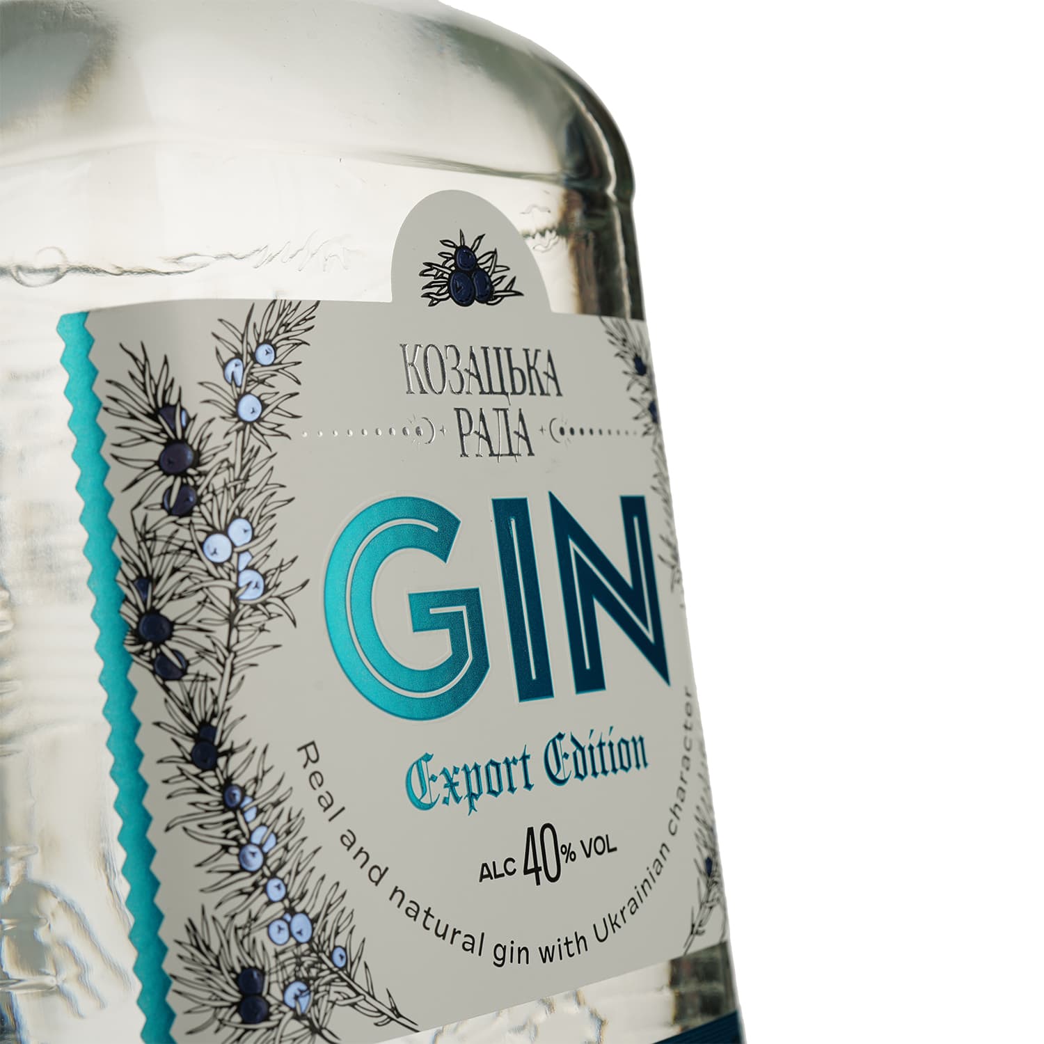 Джин Козацька Рада Export Edition 40% 0.7 л