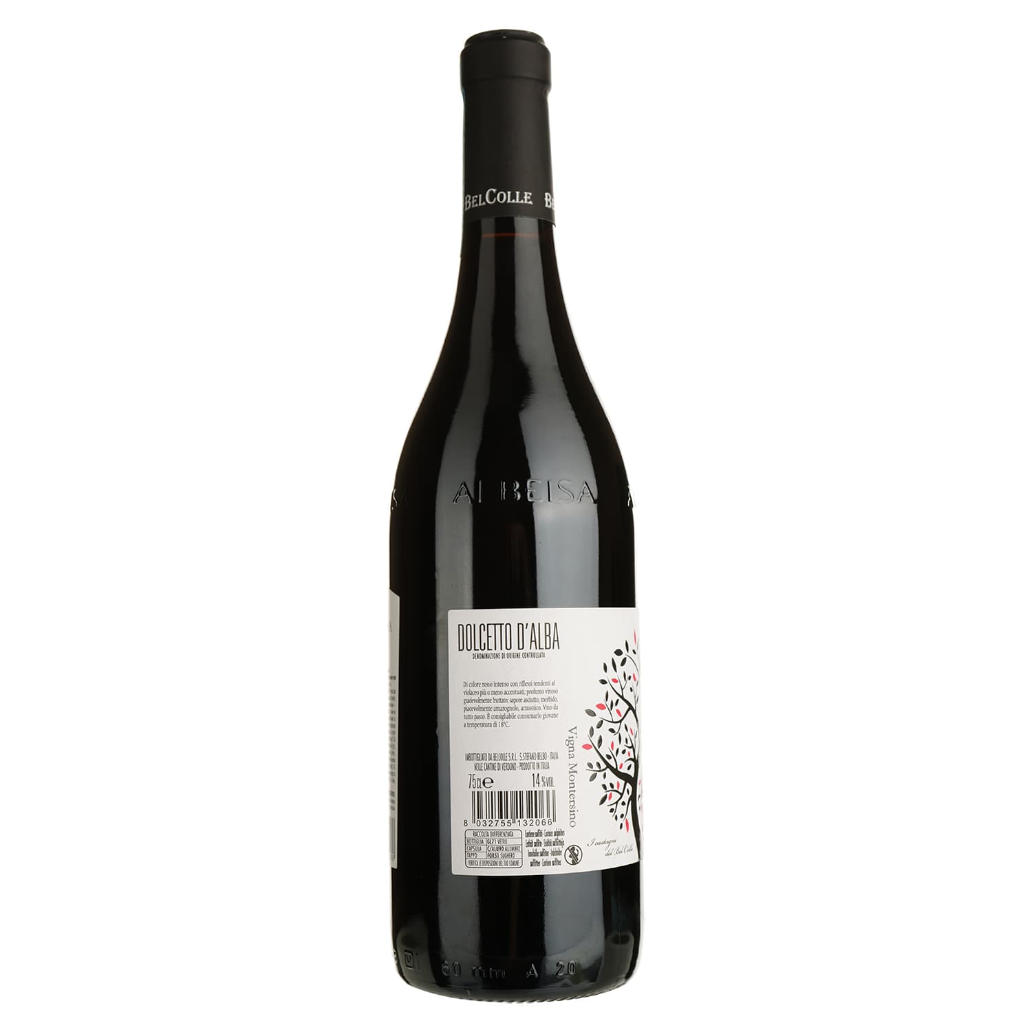 Вино Bel Colle Dolcetto d´Alba DOC, червоне, сухе, 13,5%, 0,75 л