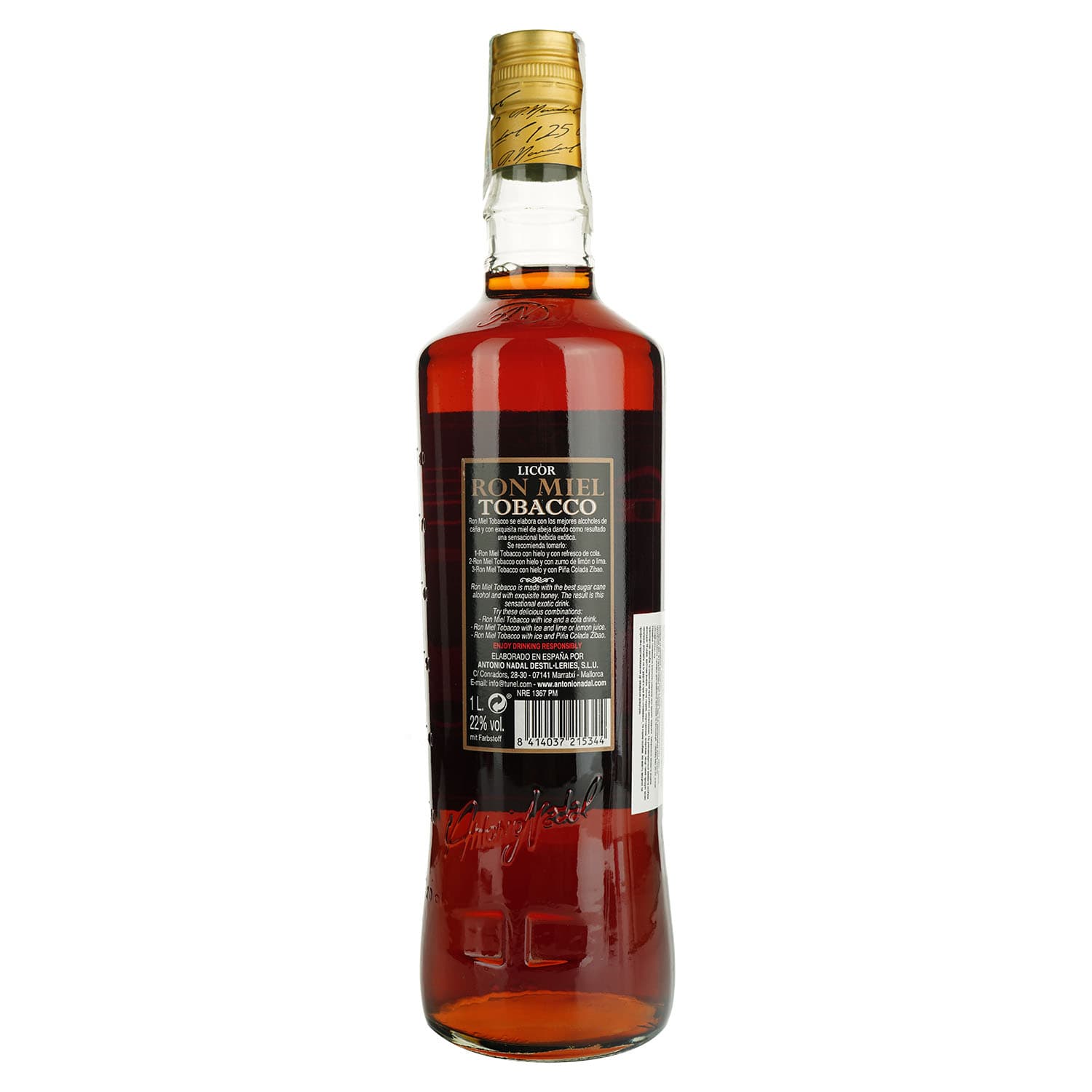 Ромовий напій Tobacco Miel 22% 1 л