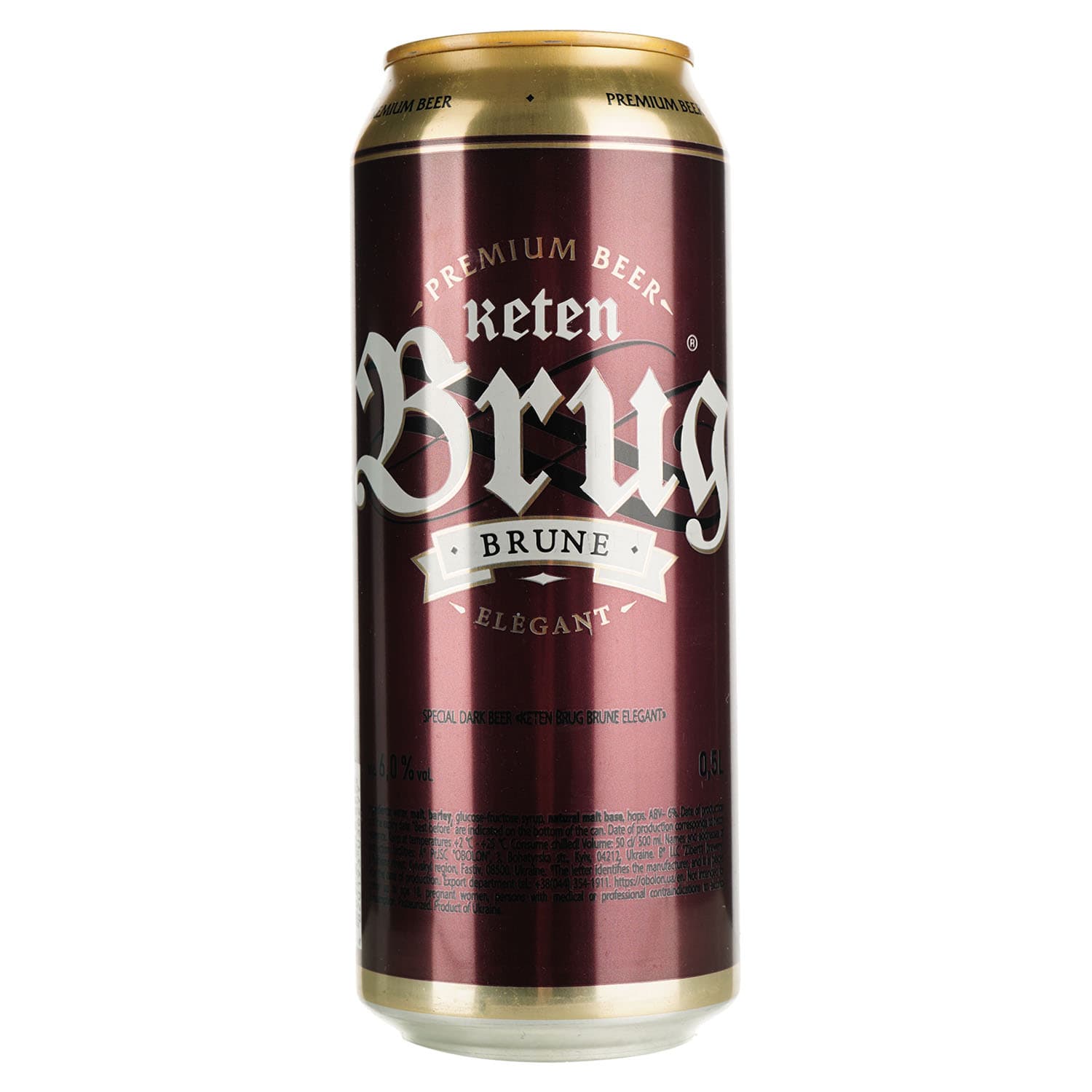 Пиво Keten Brug Brune Elegant, темне, 6%, 0,5 л