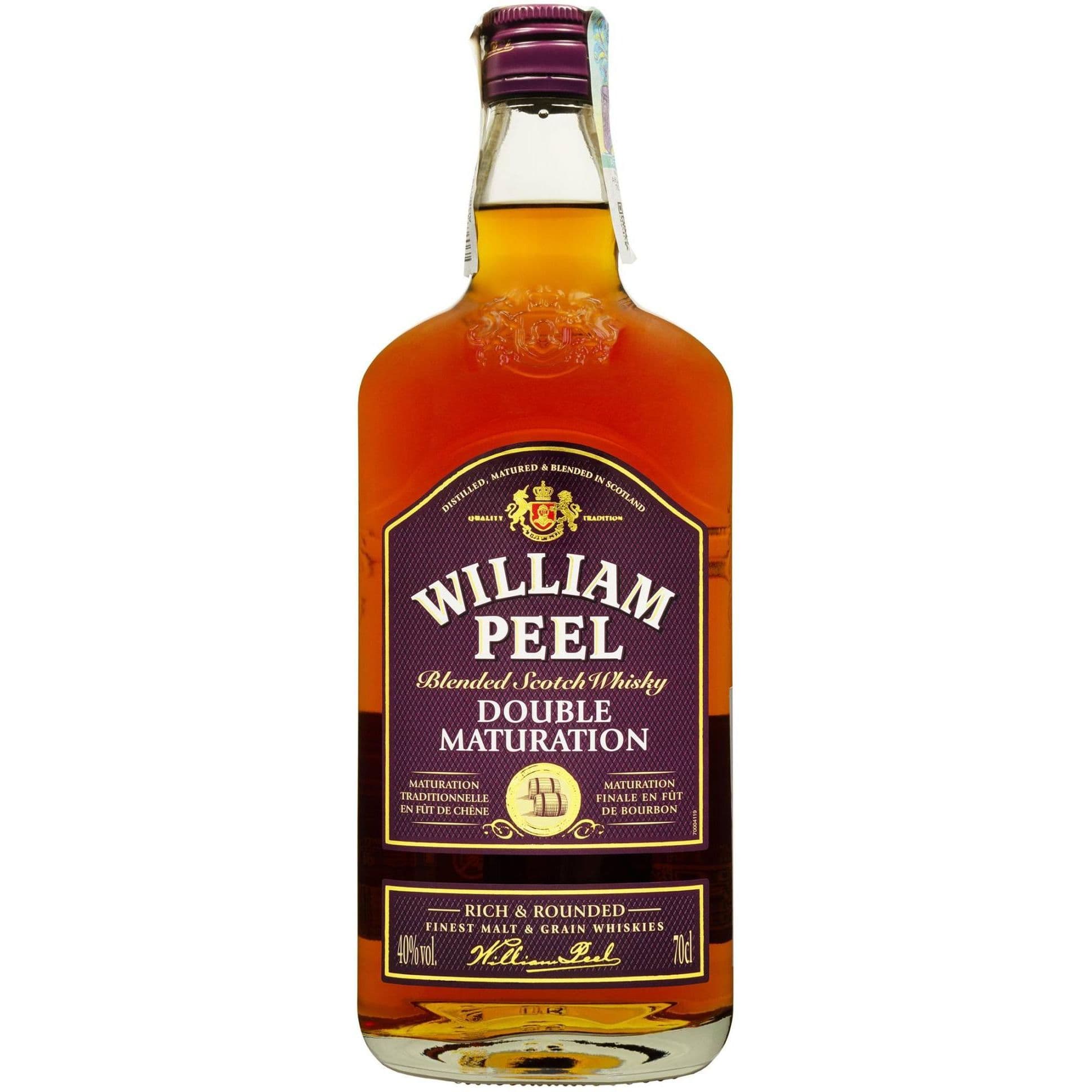 Віскі William Peel Double Maturation Blended Scotch 40% 0.7 л