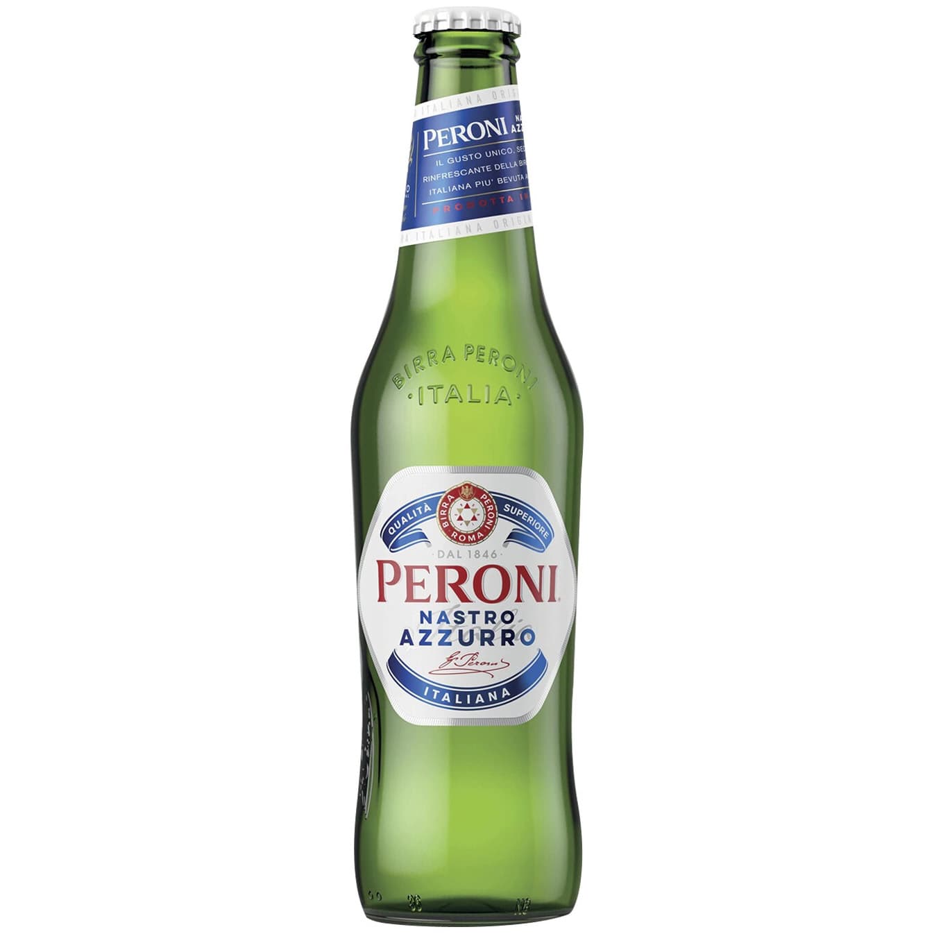 Упаковка пива Peroni Nastro Azzurro 5.1% 7.92 л (0.33 л x 24 шт.)