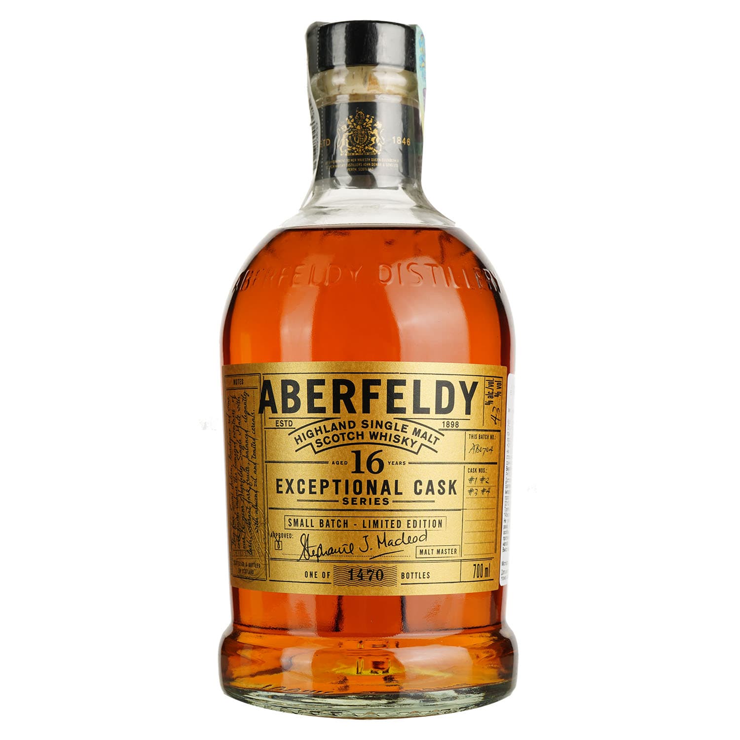 Віскі Aberfeldy Exceptionnal Cask StJulian 16 Year Old 43% 0.7 л в подарунковій упаковці