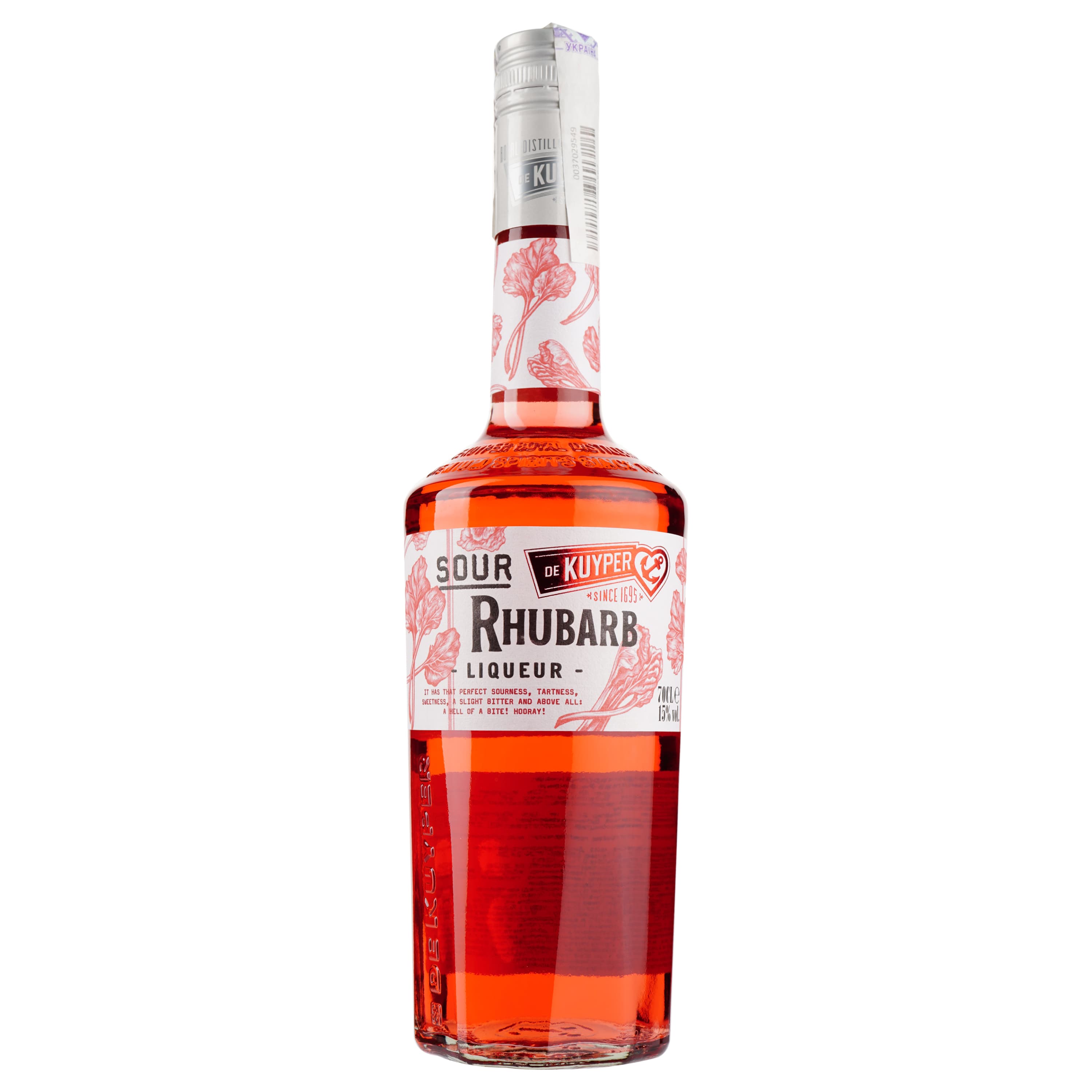 Лікер De Kuyper Sour Rhubarb Ревень, 15%, 0,7 л