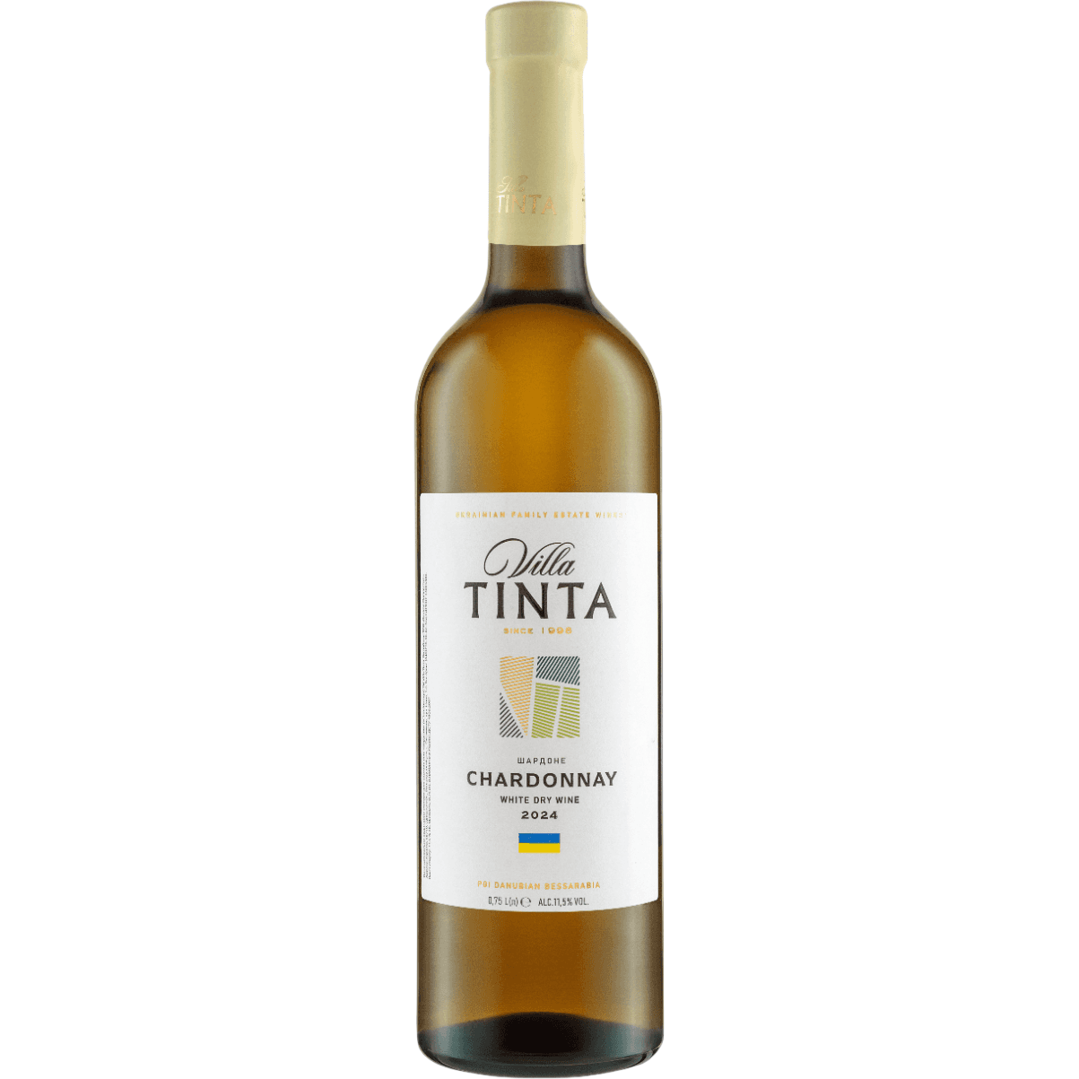 Вино Villa Tinta Chardonnаy, біле сухе, 11-12% 0,75 л (8000018914812)