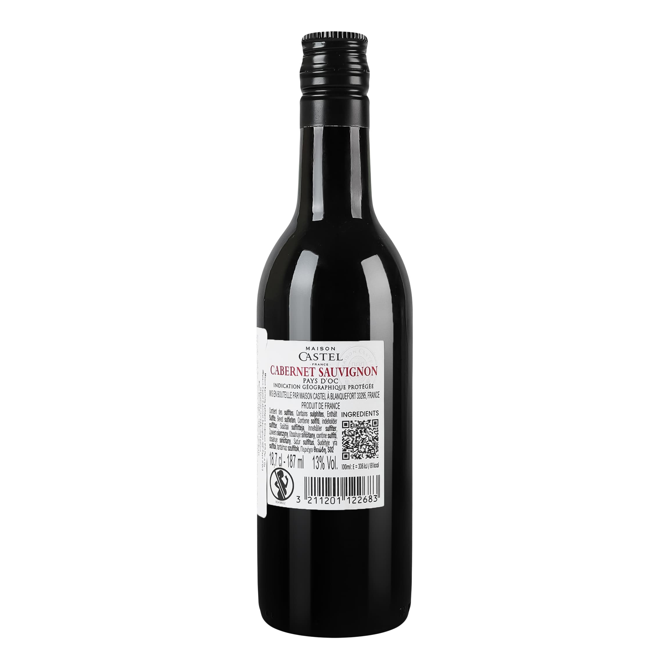 Вино Maison Castel Cabernet Sauvignon IGP Pays d'Oc червоне напівсухе 0.187 л