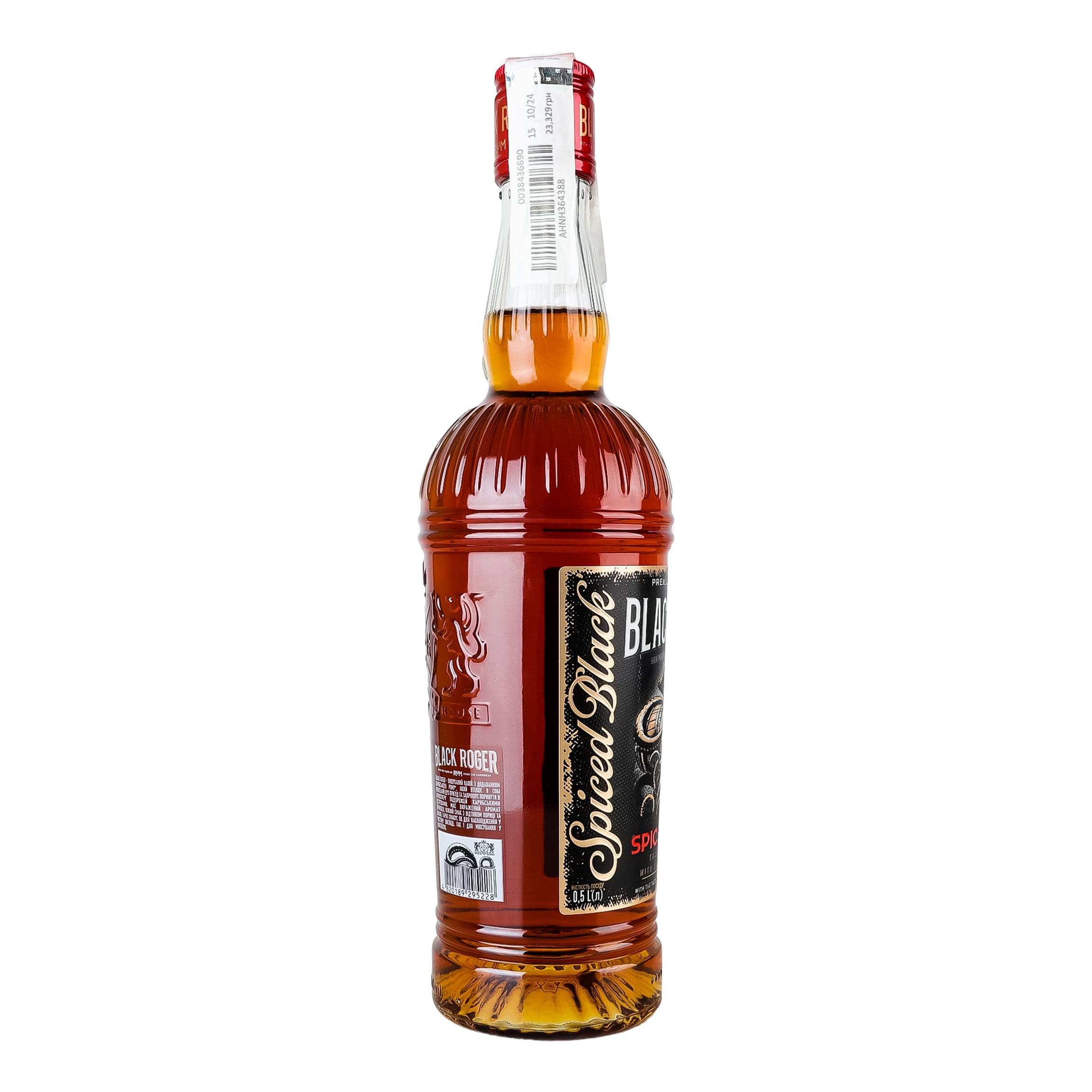 Спиртний напій з ромом Black Roger Spiced Black 35% 0.5 л
