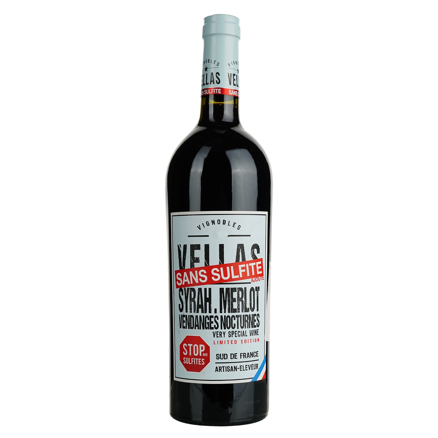 Вино Vellas Sans Sulfite Syrah Grenache Bio Vin de France червоне сухе 0.75 л