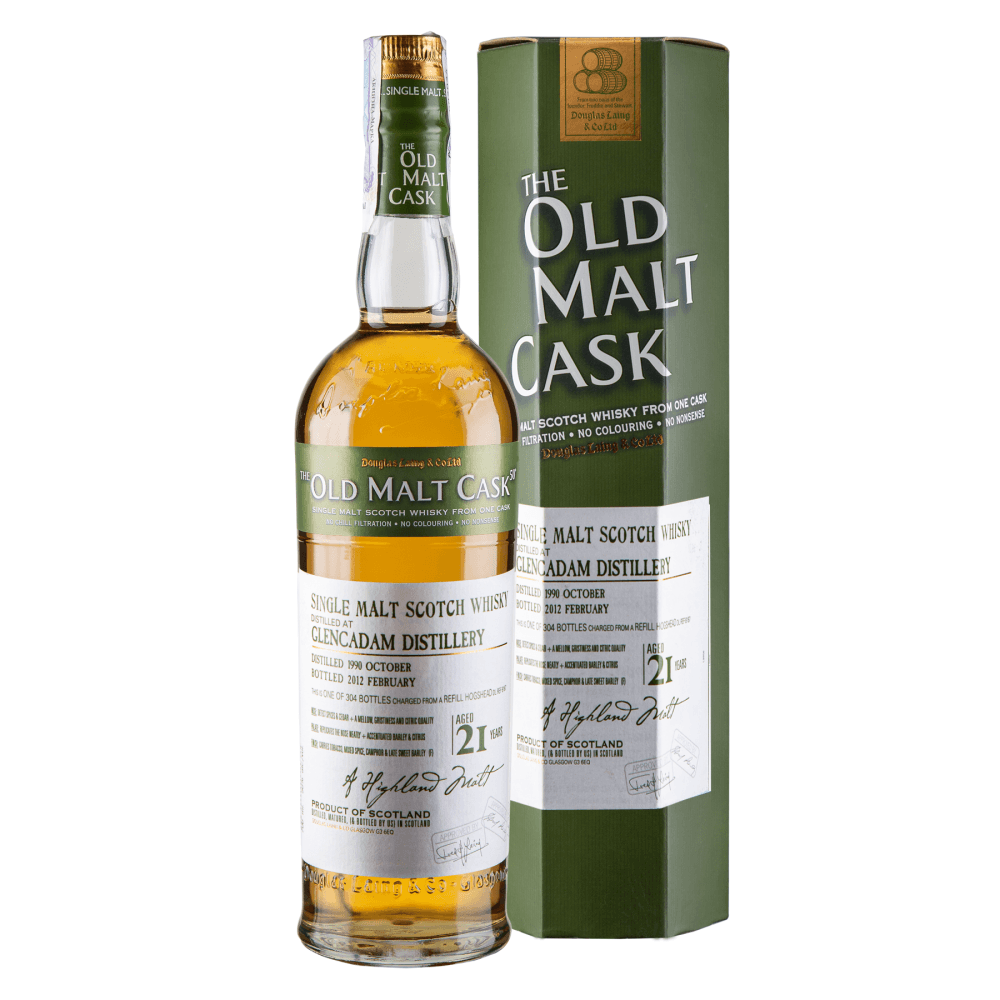 Віскі Glencadam Vintage 1990 21 рік Single Malt Scotch Whisky 50% 0.7 л