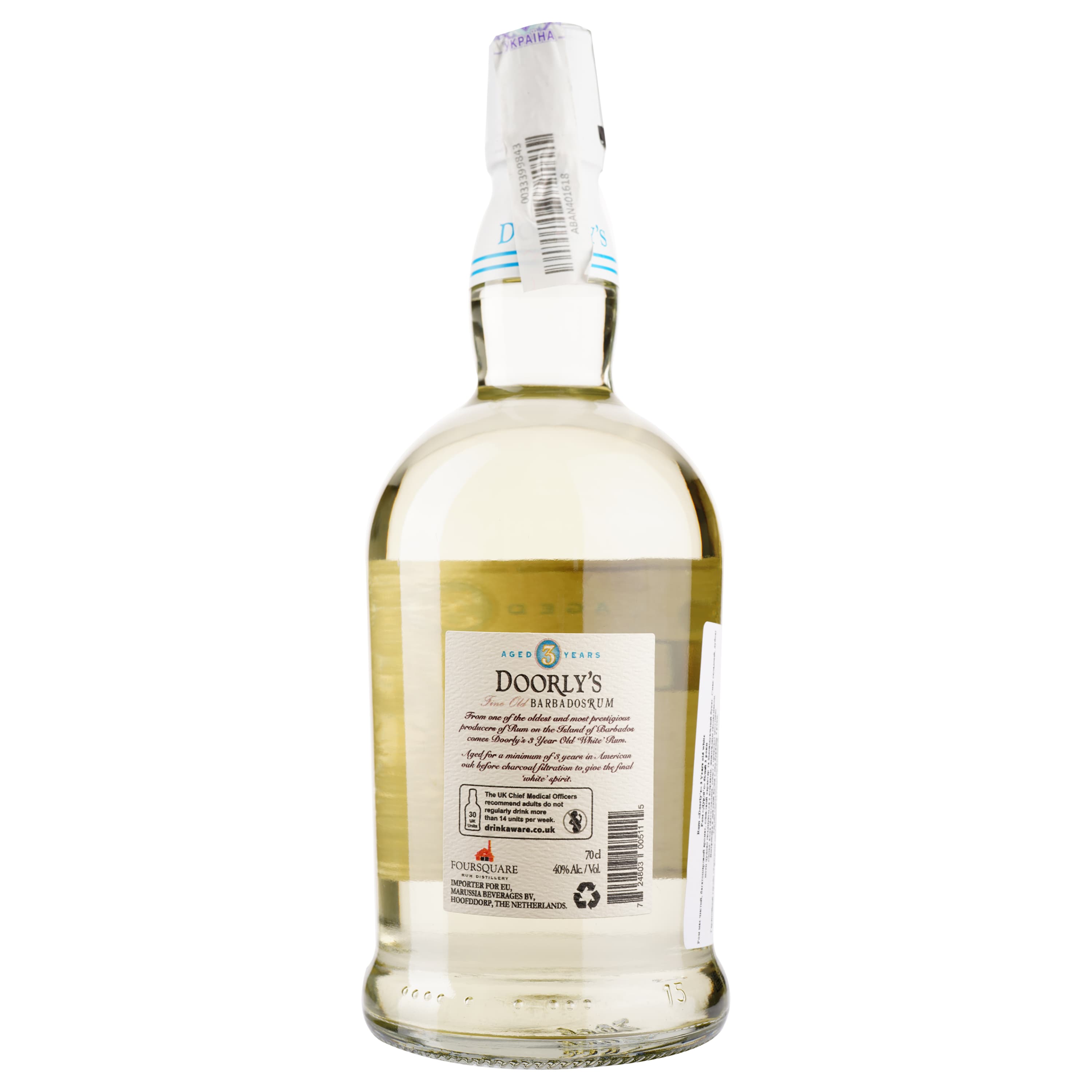 Ром Doorly’s 3 Year Old White, 40%, 0,7 л