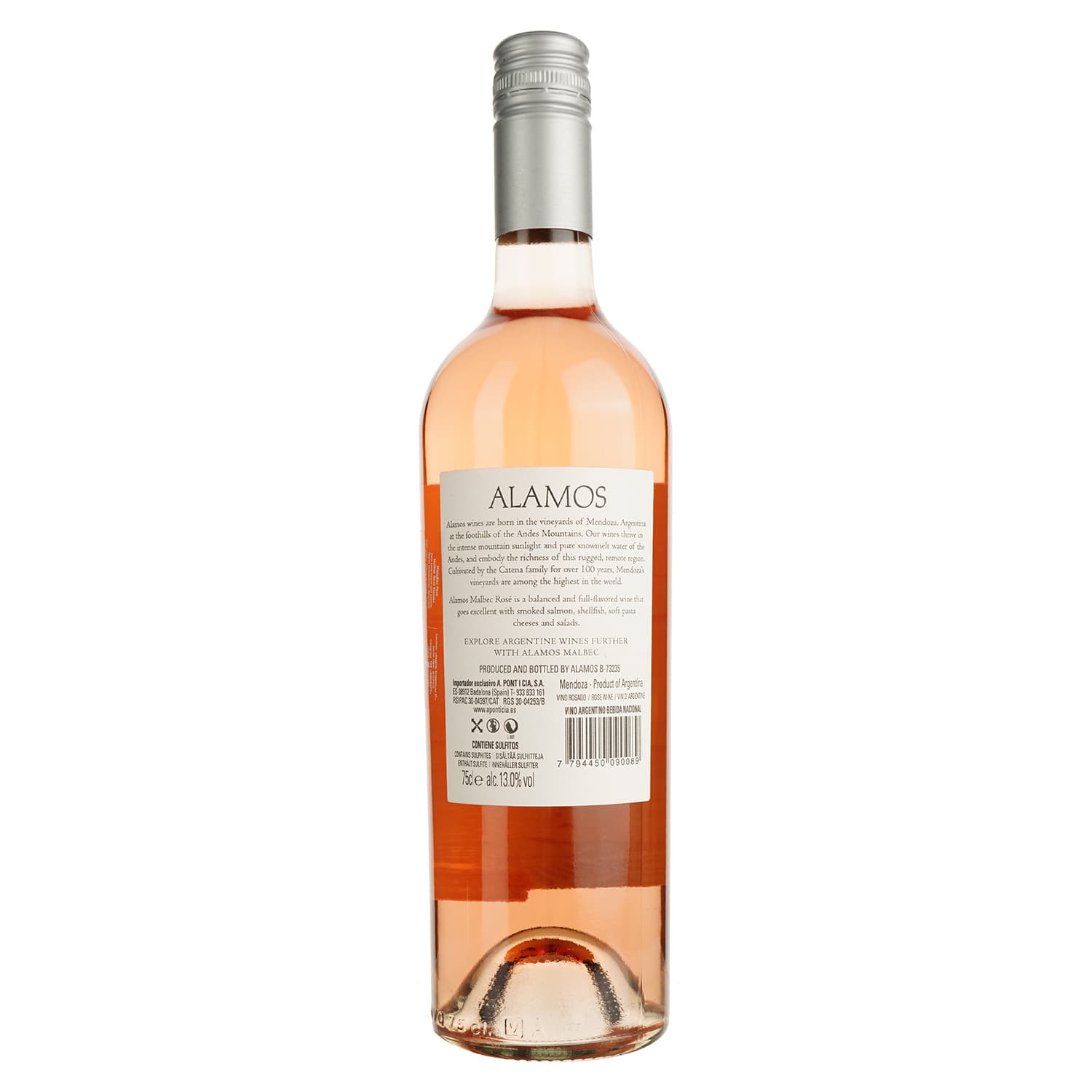 Вино Alamos Malbec Rose рожеве сухе 12% 0.75 л