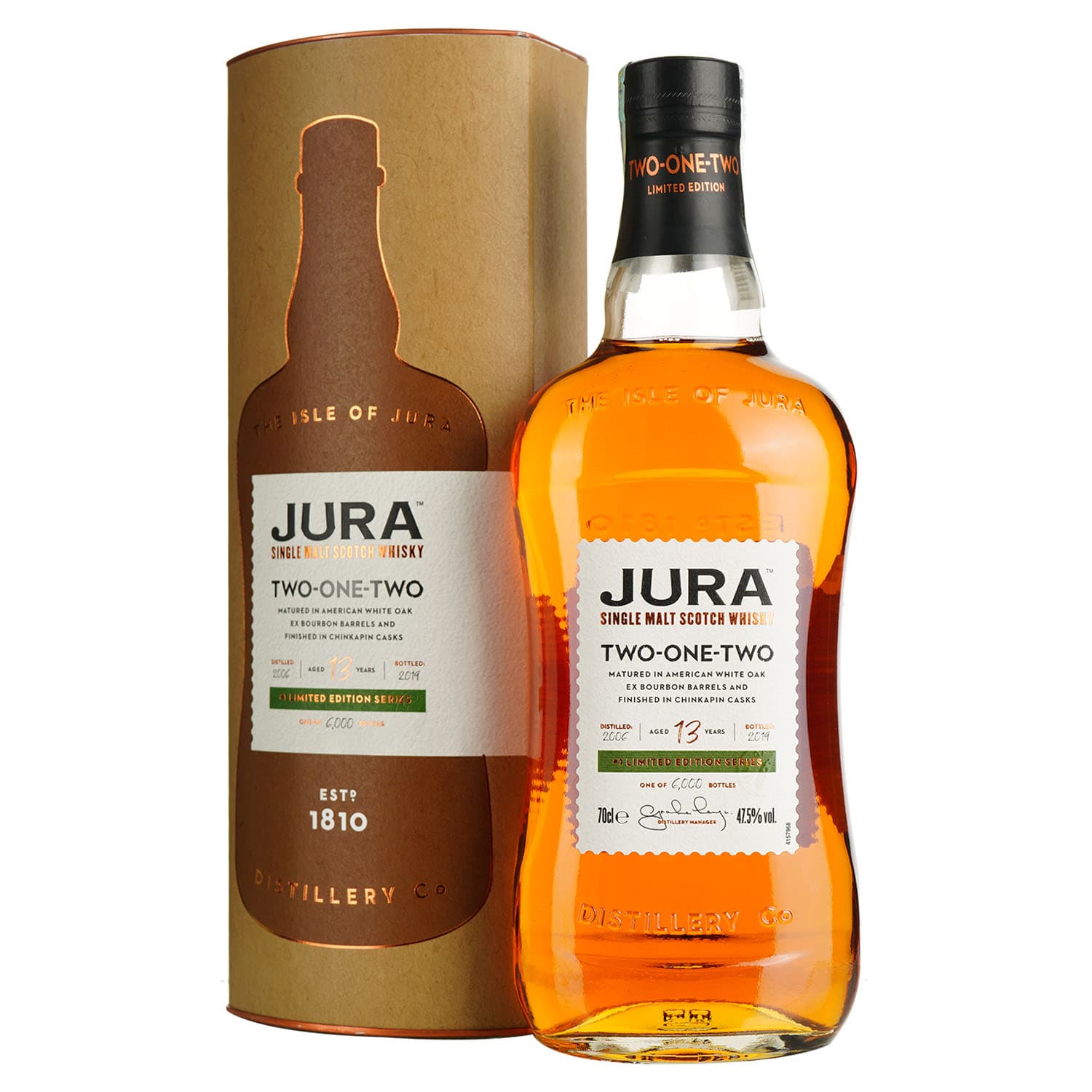 Віскі Isle of Jura 212 Two-one-Two 13 Year Old 47.5% 0.7 л в подарунковій упаковці
