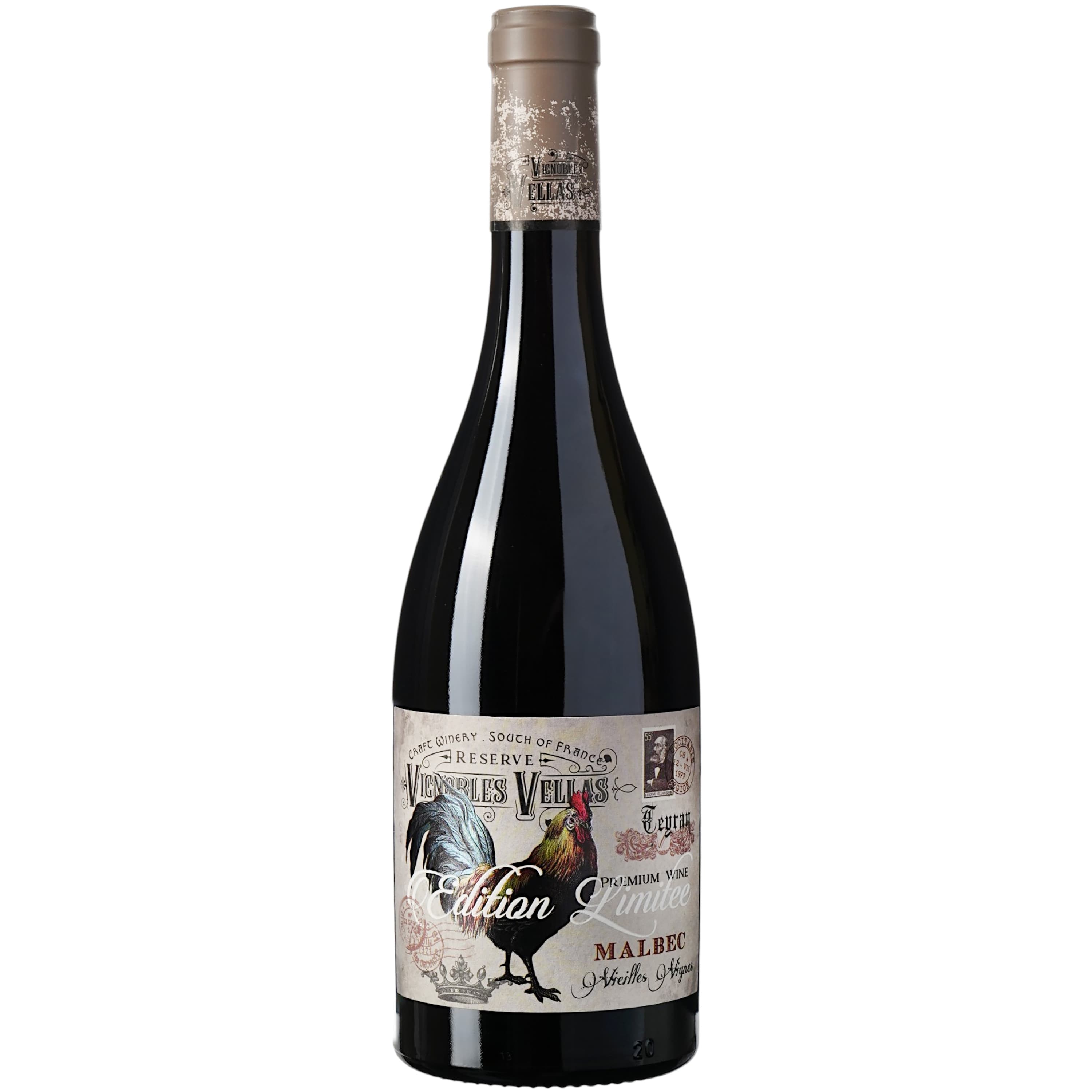 Вино Le Coq Malbec IGP Pays D'Oc, черовне, сухе, 0,75 л