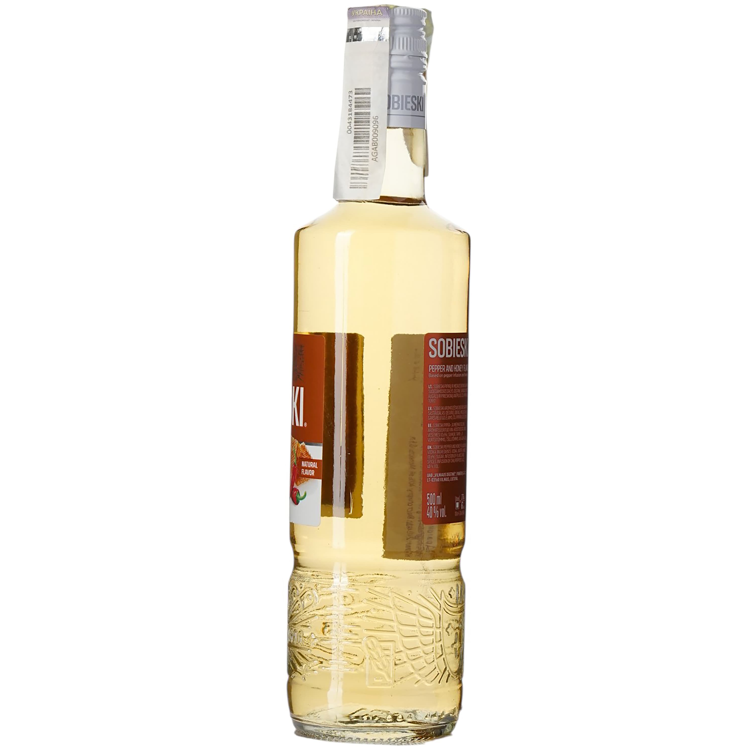 Спиртний напій Sobieski Pepper and Honey 40% 0.5 л (4770053221832)