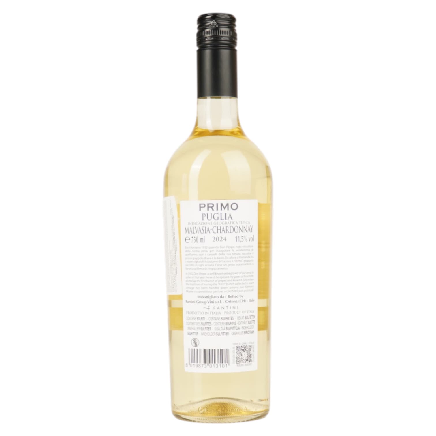 Вино Fantini Farnese Primo Malvasia-Chardonnay Terre Di Chieti біле сухе 12% 0.75 л (835)
