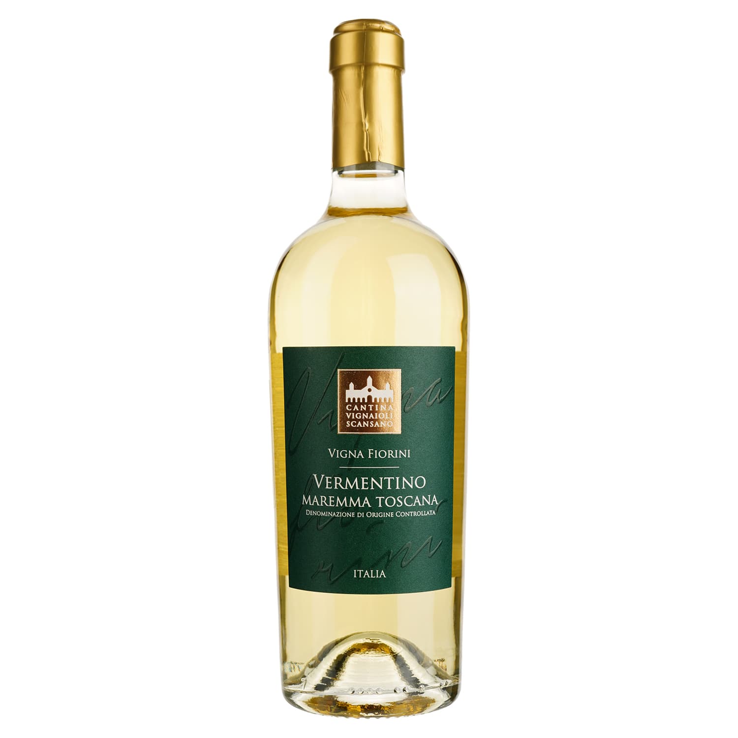 Вино Morellino di Scansano Vermentino Toscana, біле, сухе, 14%, 0,75 л