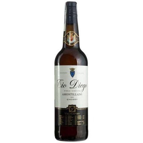 Вино Valdespino Amontillado Tio Diego сухе, 18%, 0,75 л