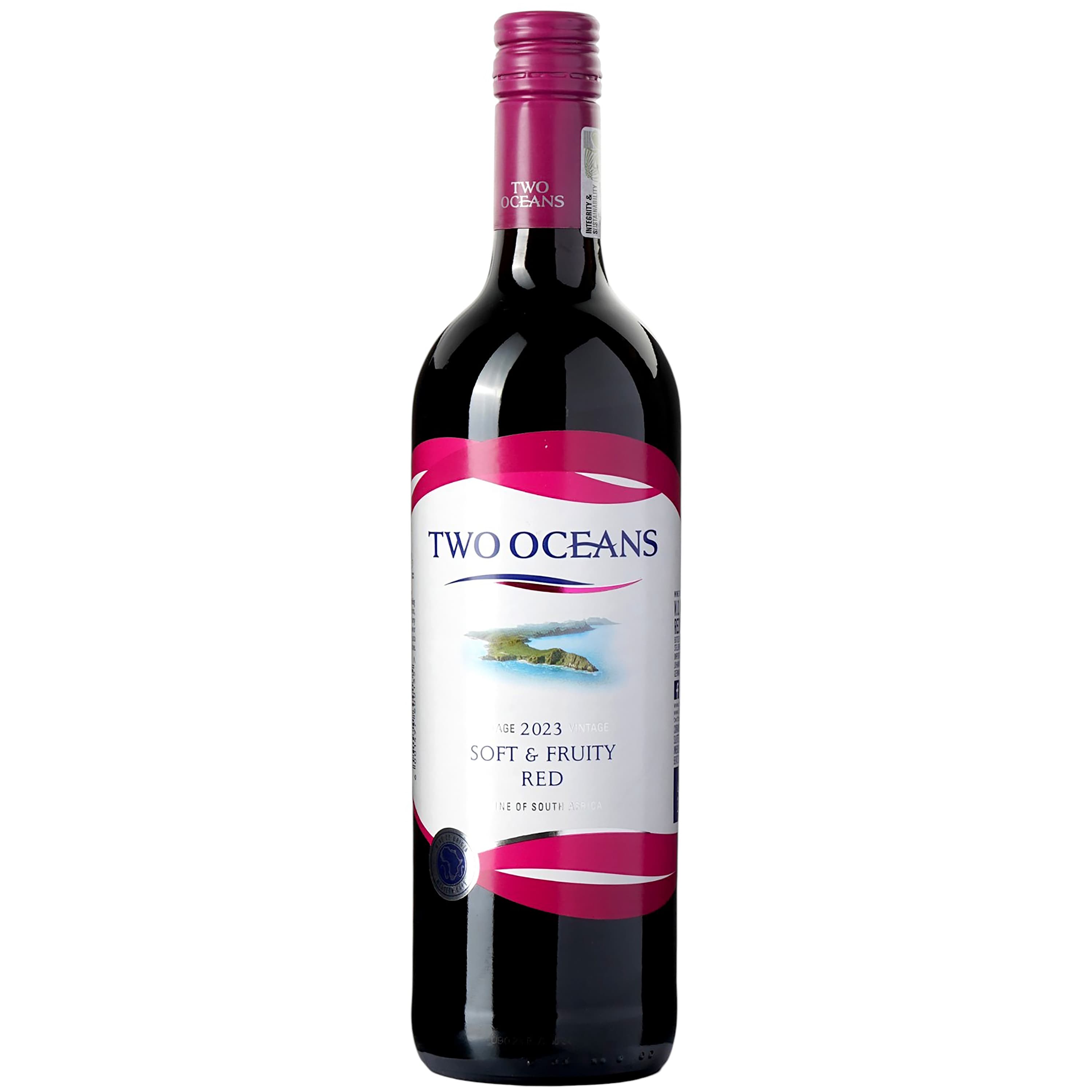 Вино Two Oceans Soft and Fruity червоне напівсухе 12.5% 0.75 л