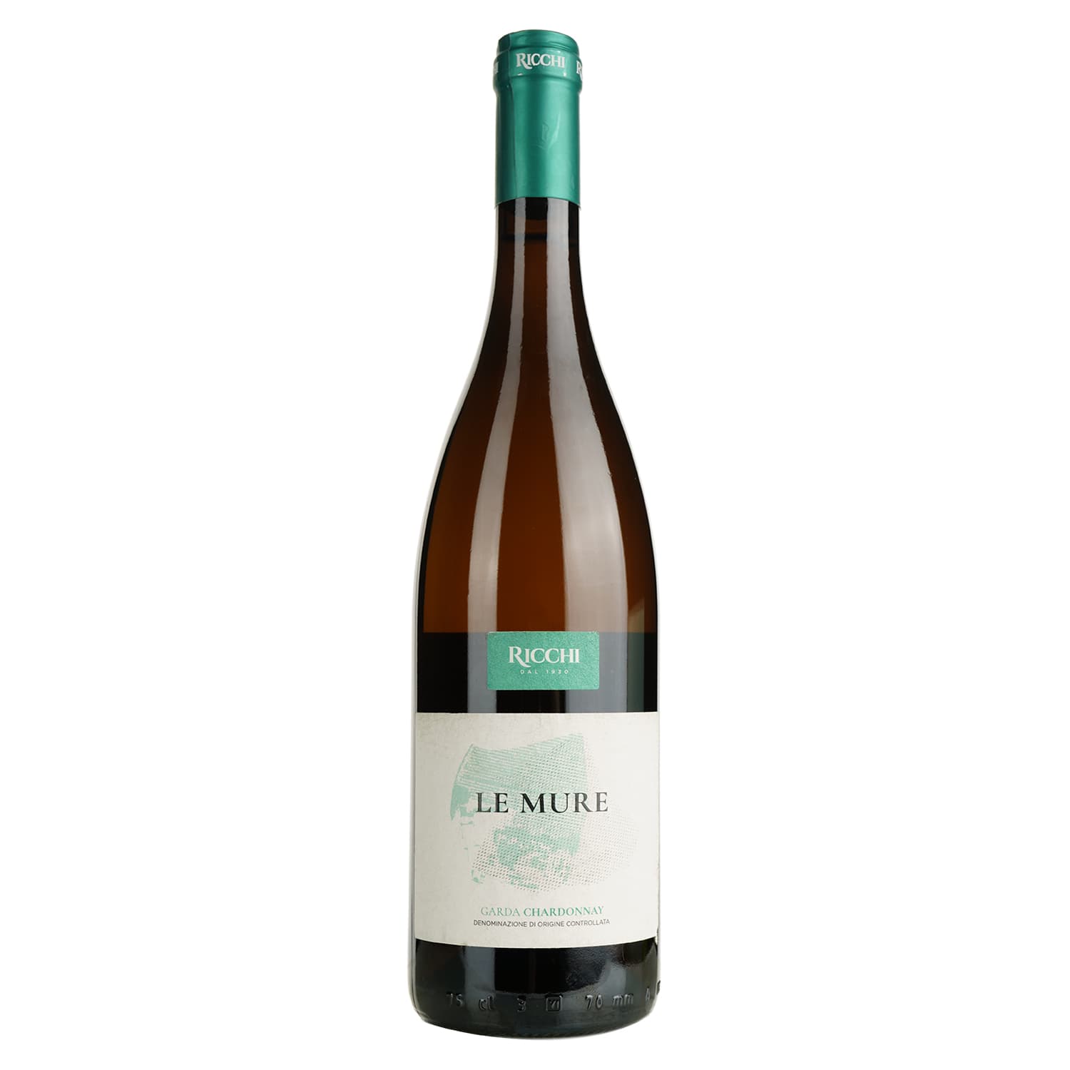 Вино Ricchi Le Mure Chardonnay Garda DOC біле сухе 0.75 л