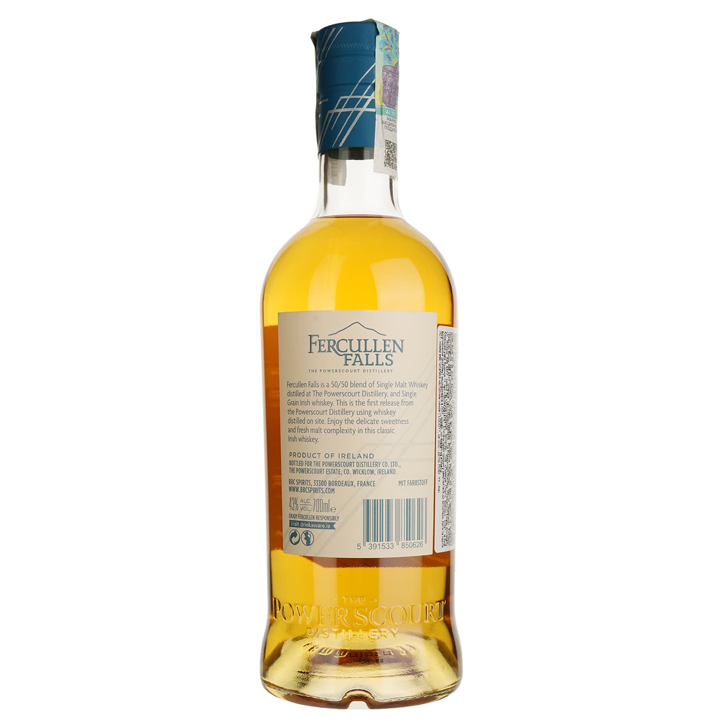 Віскі Fercullen Falls Irish Whiskey Small Batch 43% 0.7 л