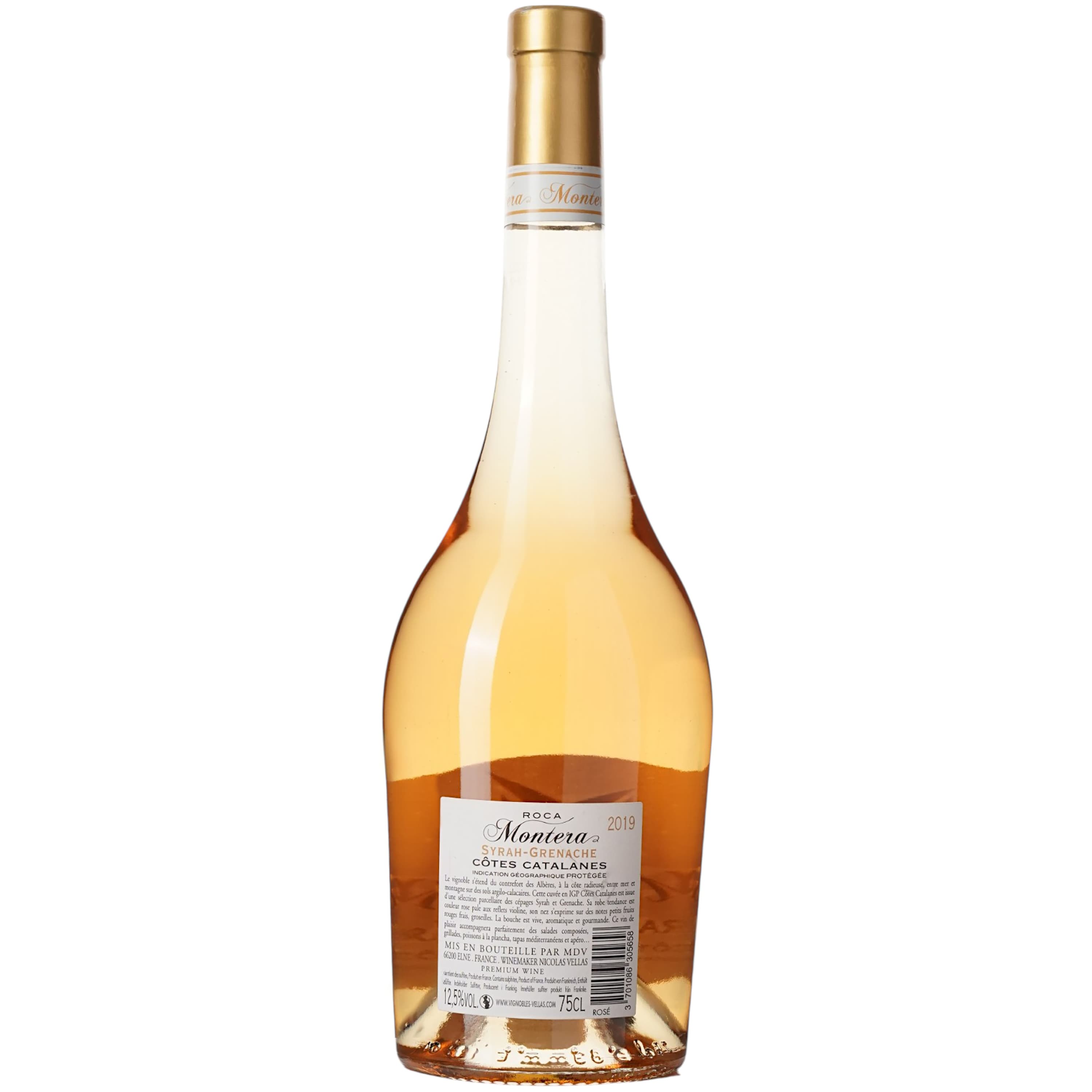 Вино Roca Montera Rose IGP Cotes Catalanes, рожеве, сухе, 0.75 л
