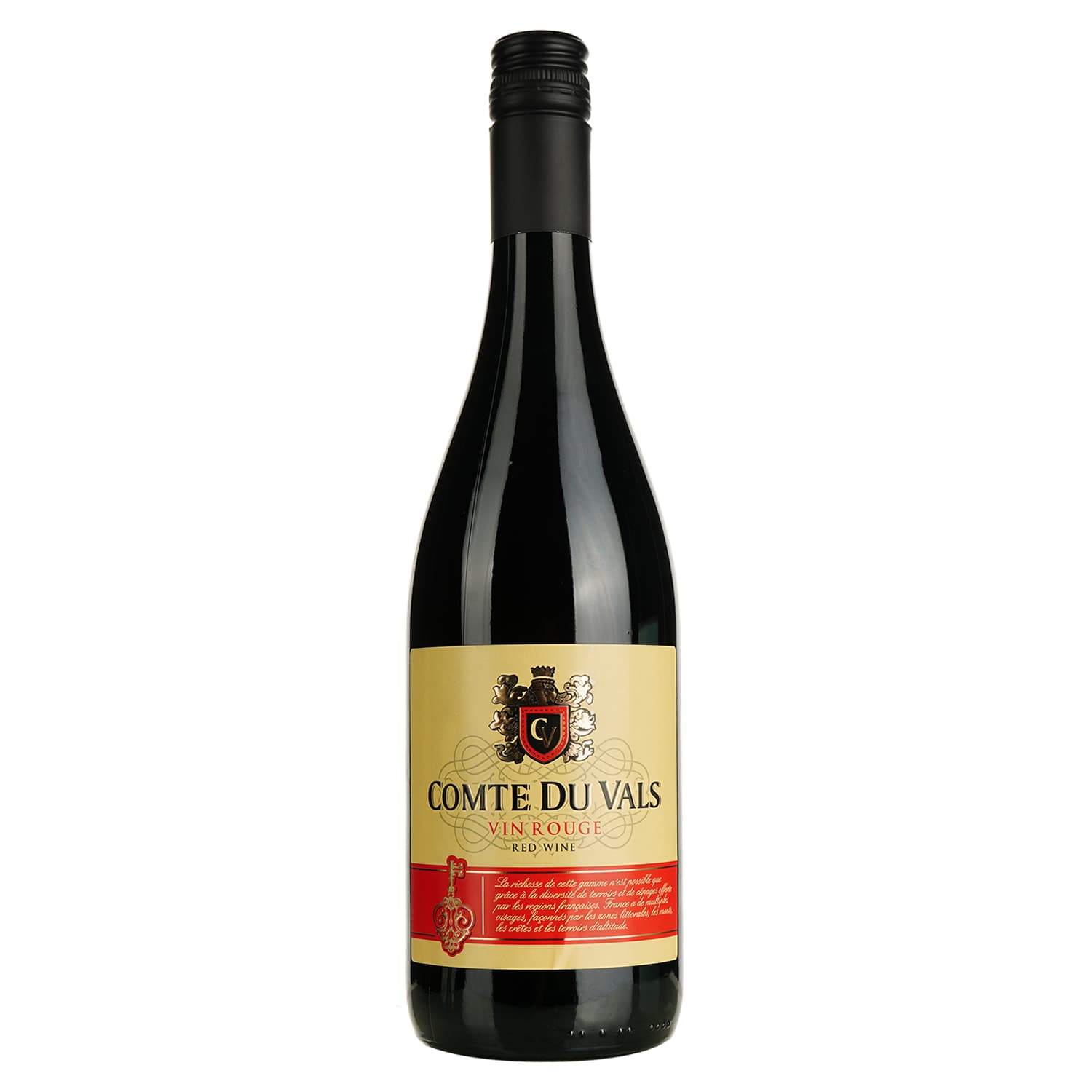Вино Comte du Vals Rouge червоне сухе 0.75 л